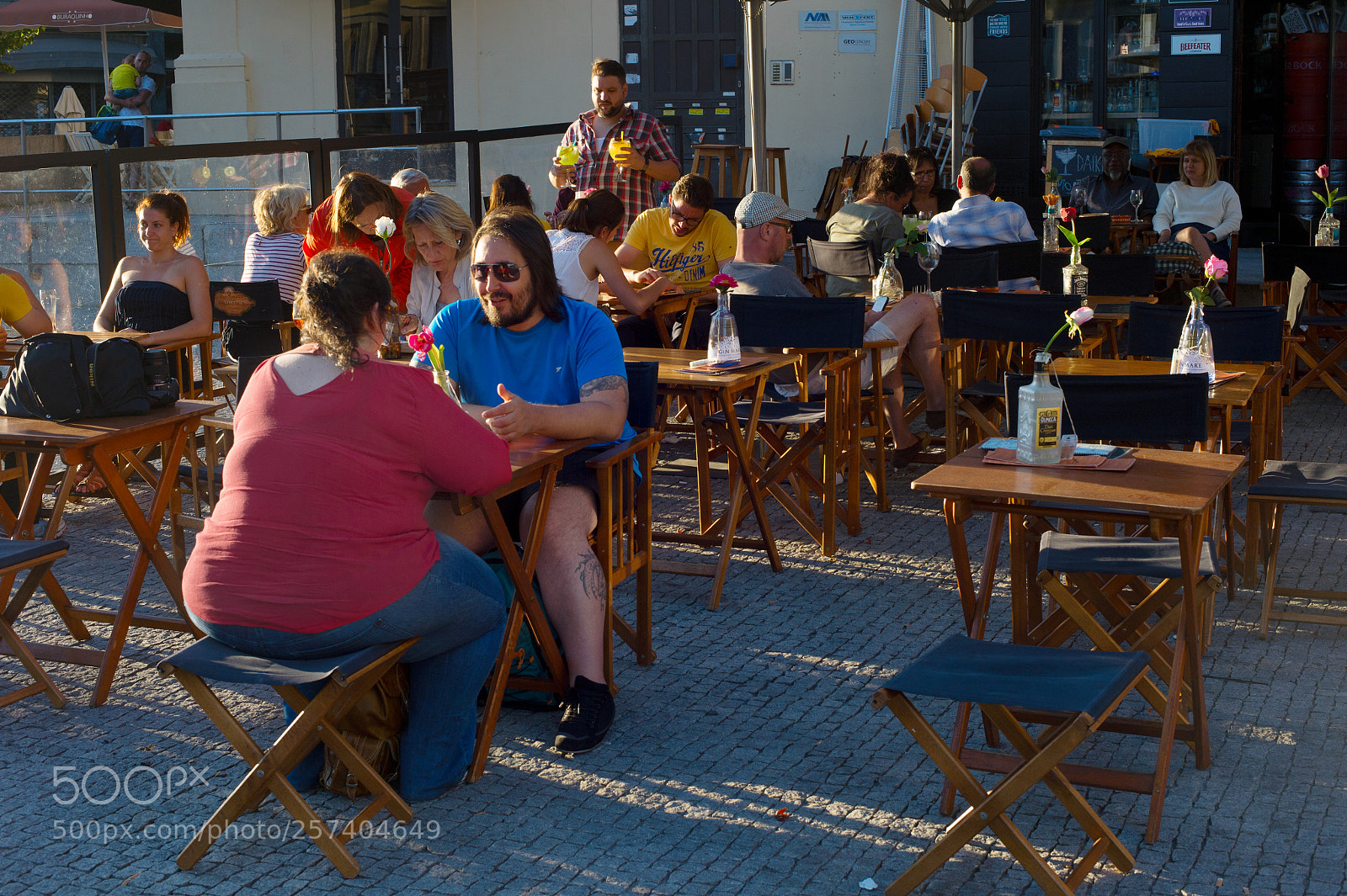 Nikon Df sample photo. People restaurant old town photography