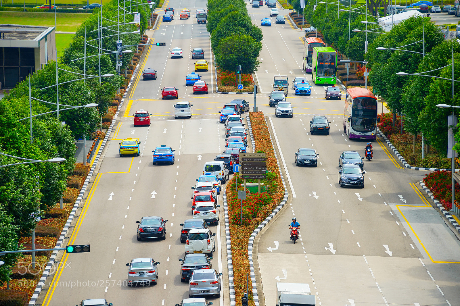 Nikon Df sample photo. Cars traffic road singapore photography