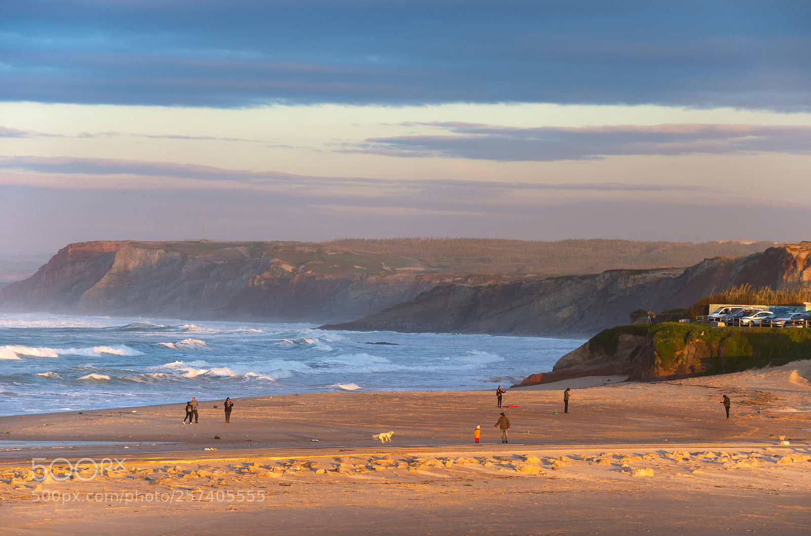 Nikon Df sample photo. People walking ocean beach photography