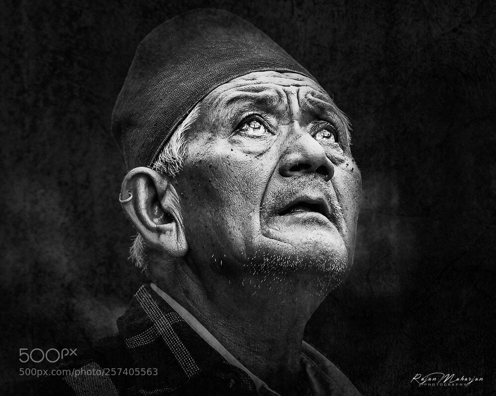 Nikon D750 sample photo. ~ a devotee staring up ~ photography