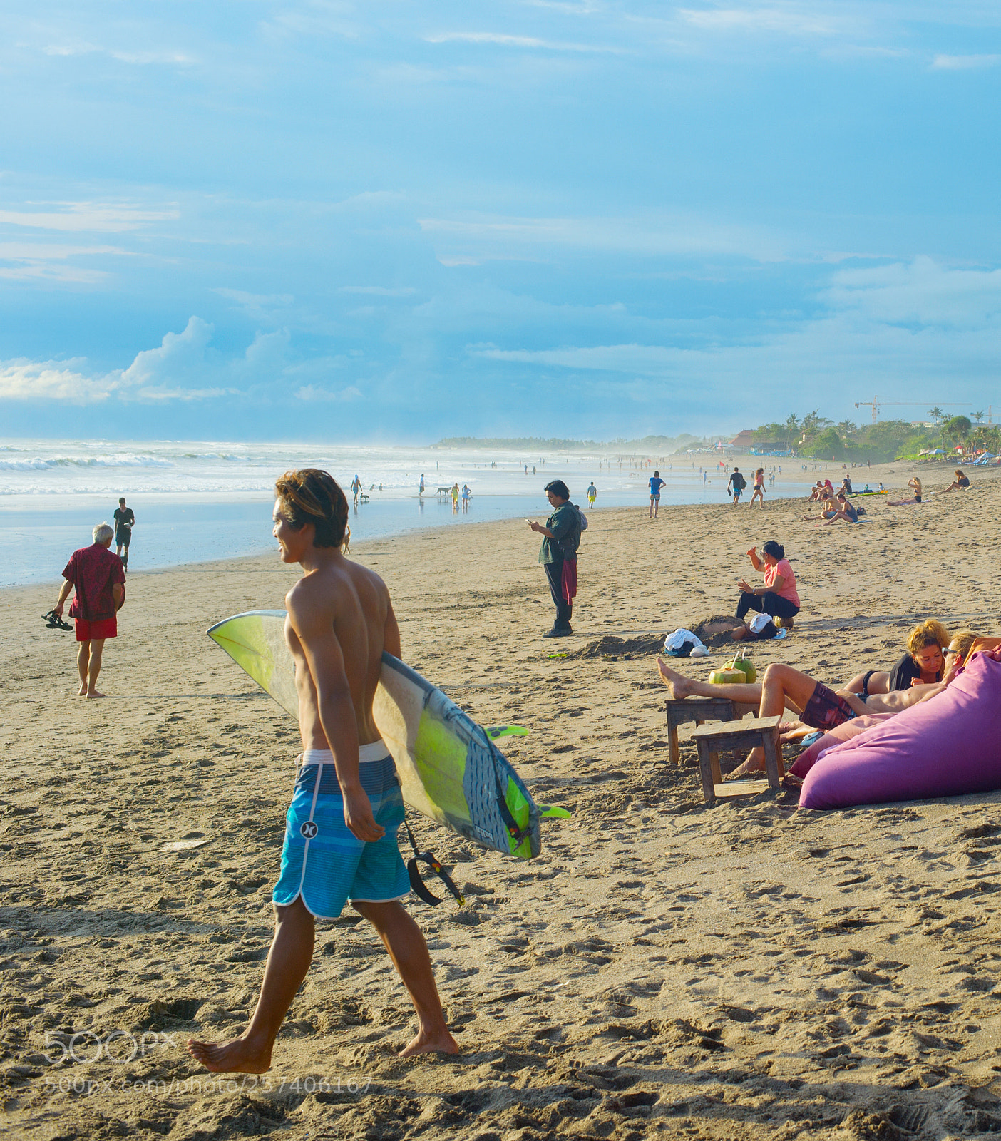 Nikon Df sample photo. People at sunset bali photography