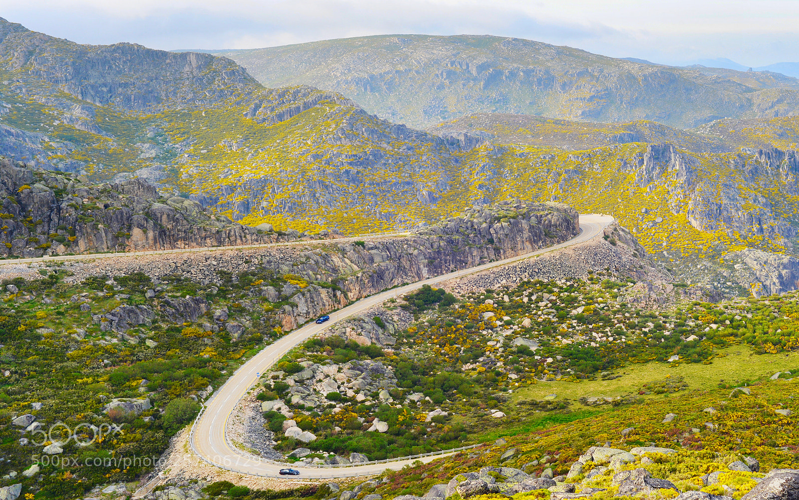 Nikon Df sample photo. Cars at portugal mountians photography
