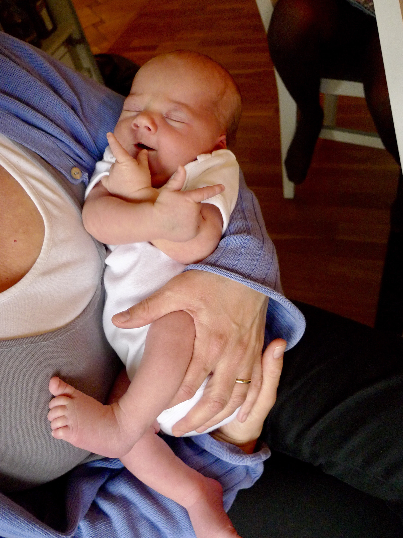 Panasonic Lumix DMC-LX3 sample photo. My wife is holding our grandchild  photography