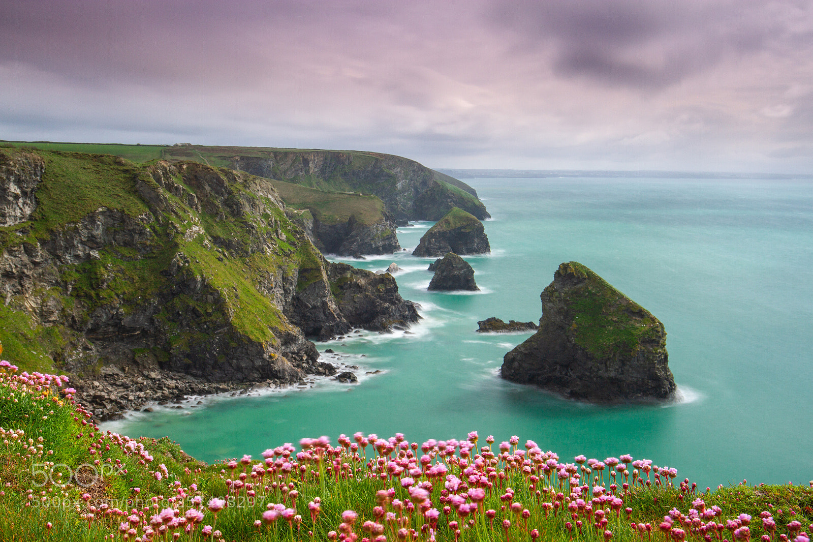Canon EOS 7D sample photo. Bedruthan steps spring coast photography