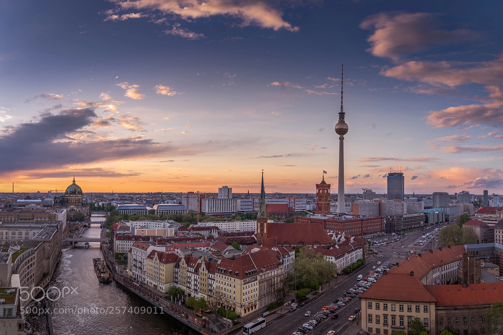Pentax K-1 sample photo. Berlin at sunset photography
