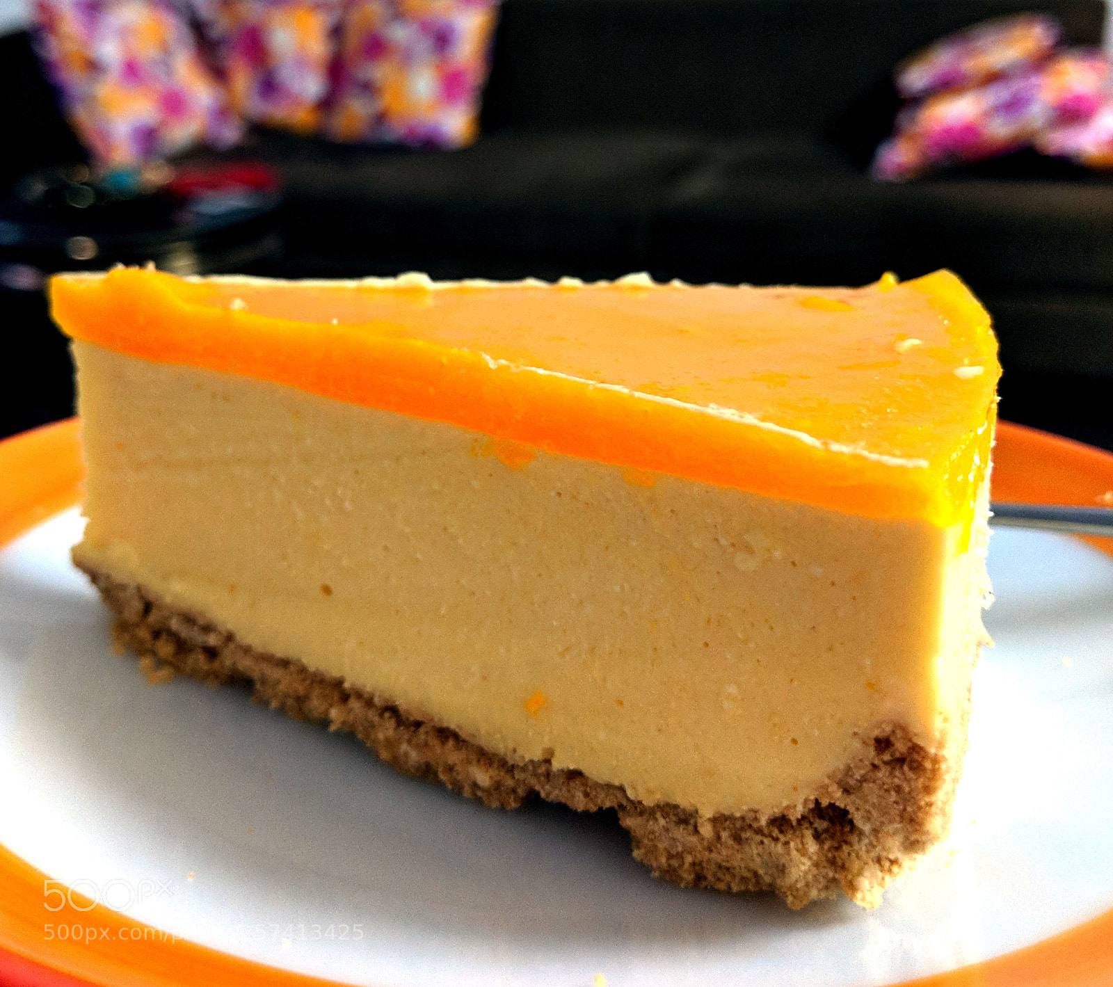 Google Pixel 2 sample photo. Mango cheese cake photography
