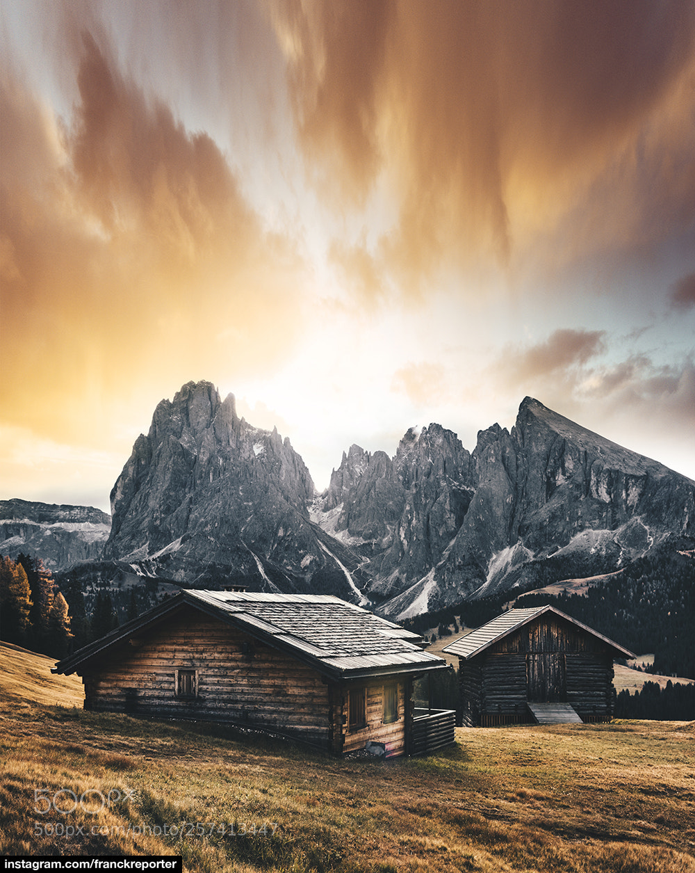Nikon D810 sample photo. Seiser alm cabin in photography