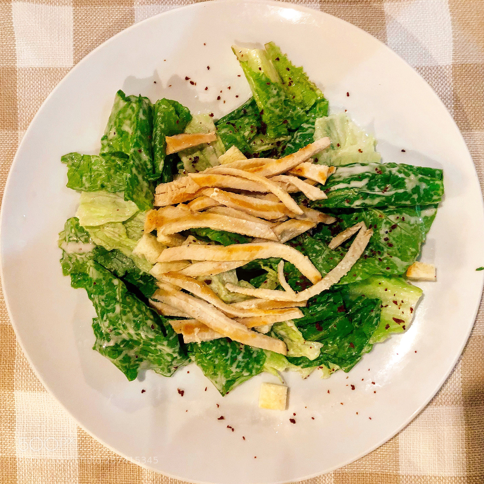 Apple iPhone 8 Plus sample photo. Caesar salad (small size) photography
