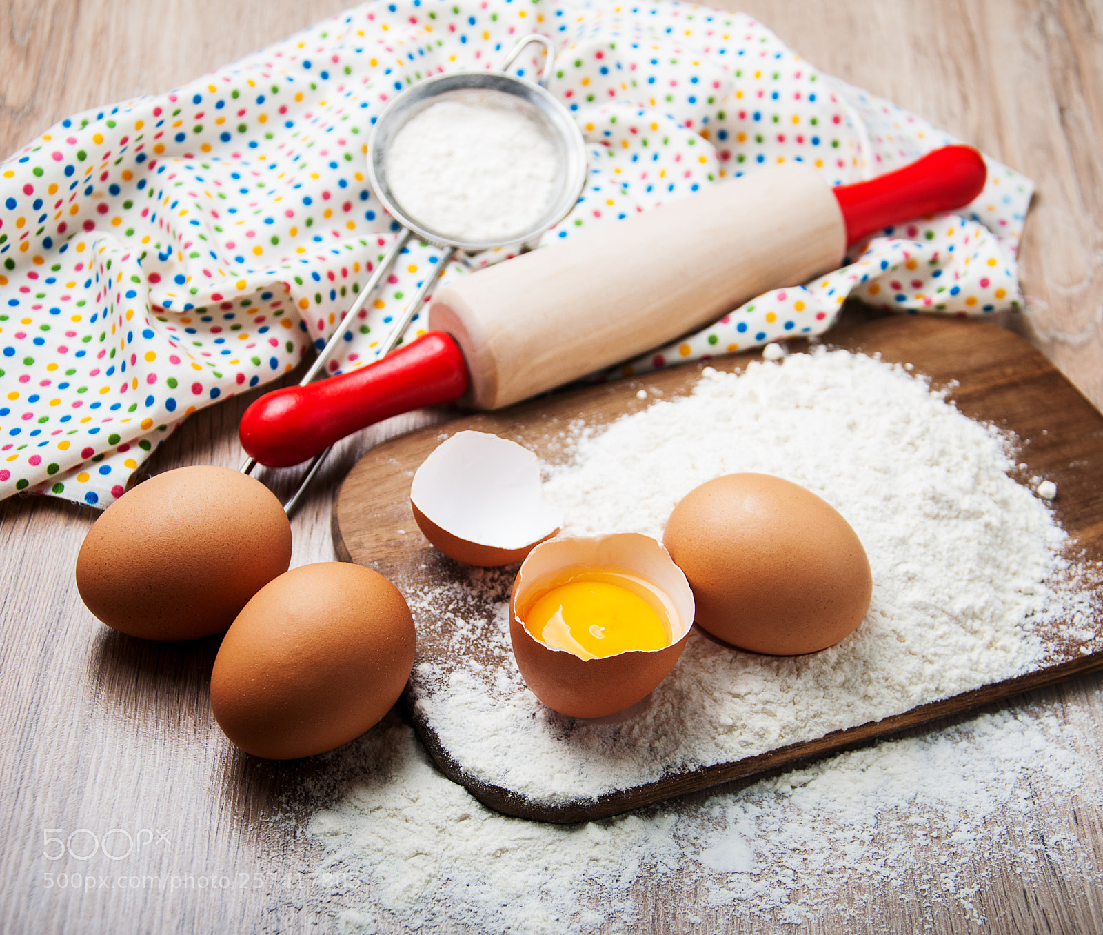 Nikon D90 sample photo. Baking ingredients - flour photography