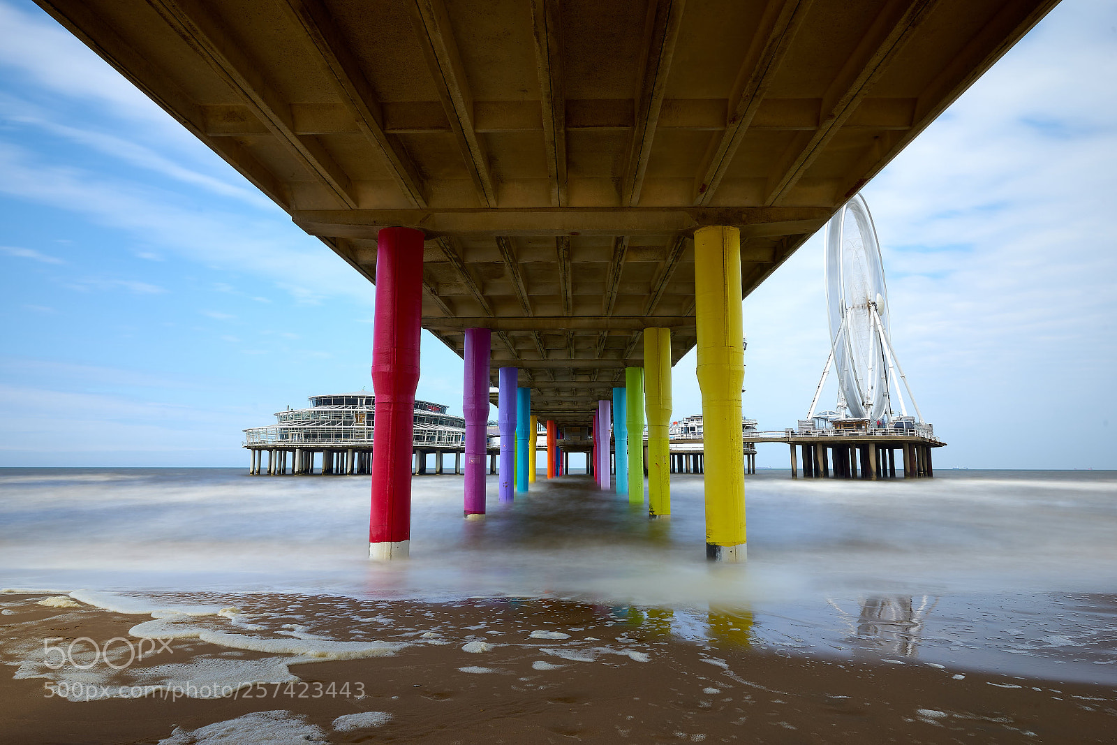 Sony a7 sample photo. Onder de pier photography