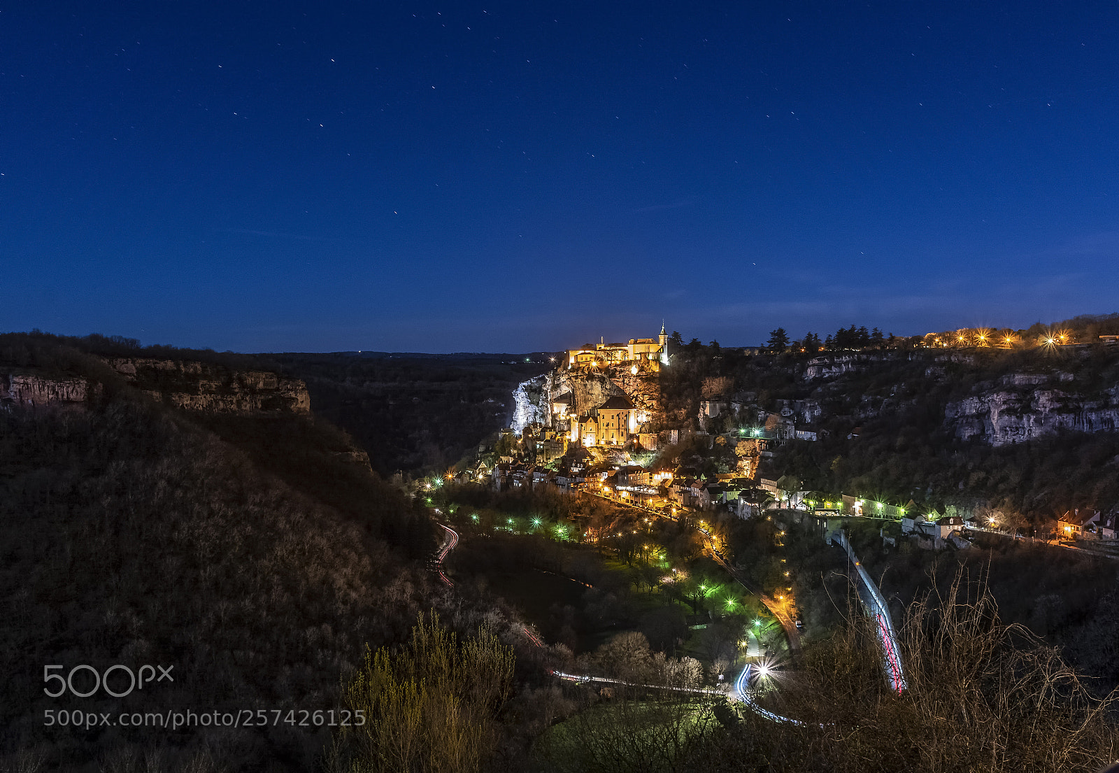 Nikon D7100 sample photo. Rocamadour night photography