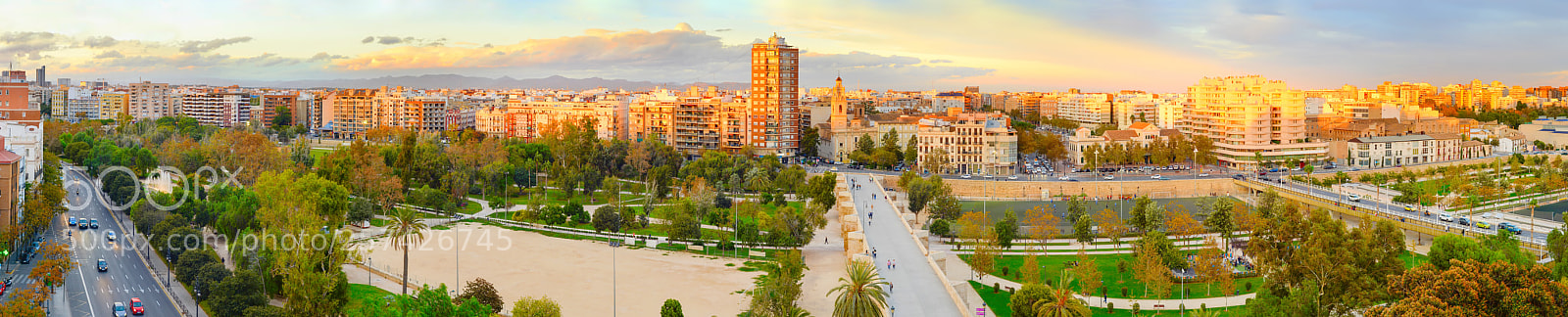 Nikon Df sample photo. Valencia city panorama, spain photography