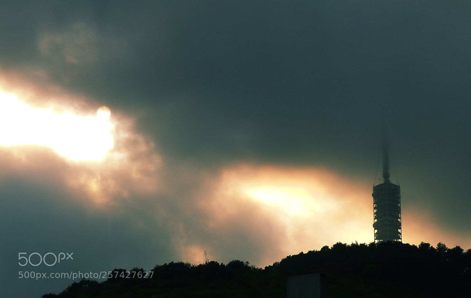 Panasonic Lumix DMC-FZ200 sample photo. Clouds over collserola photography