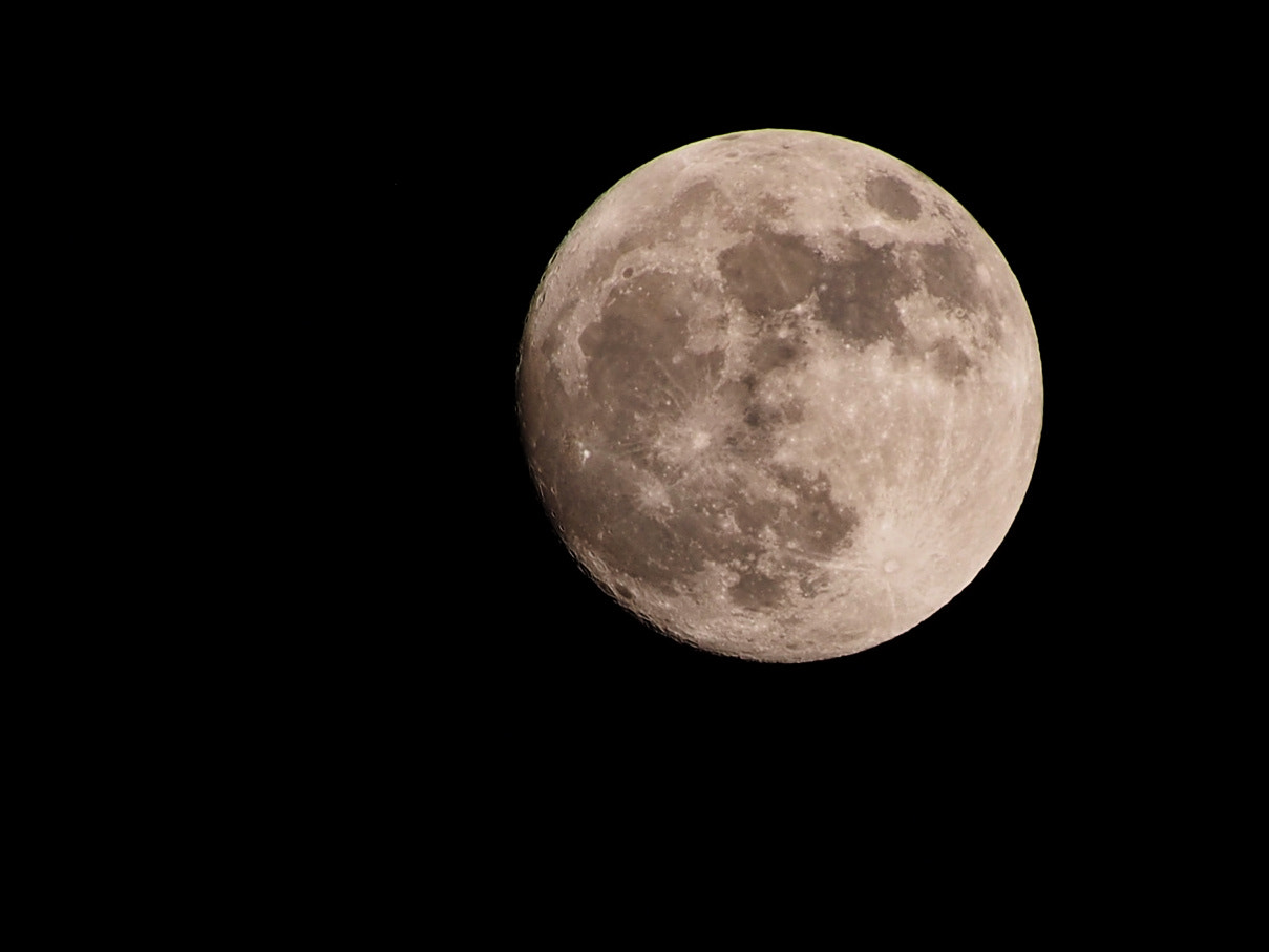 Olympus PEN E-PL5 sample photo. The moon! photography