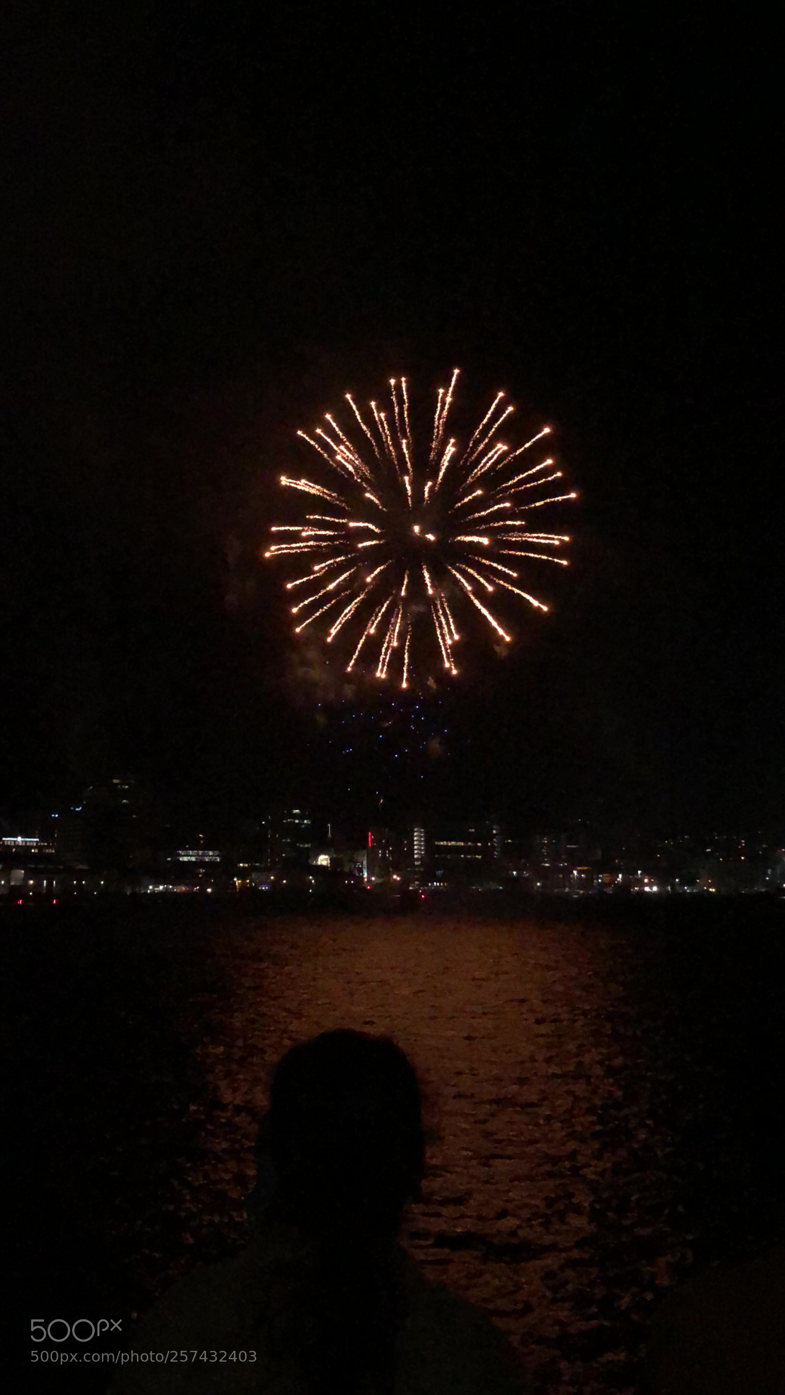 Apple iPhone X sample photo. Fireworks photography