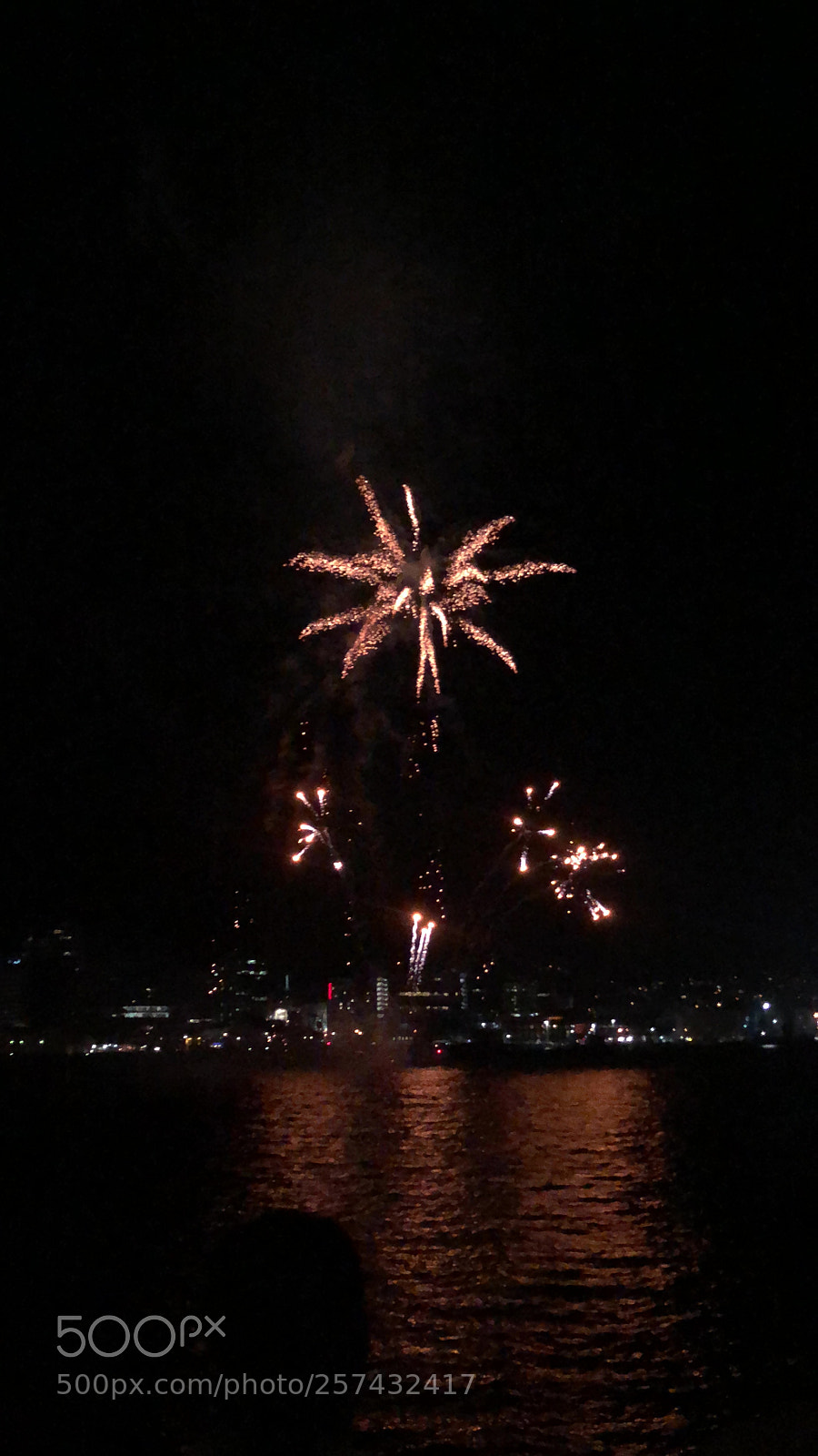 Apple iPhone X sample photo. Fireworks photography