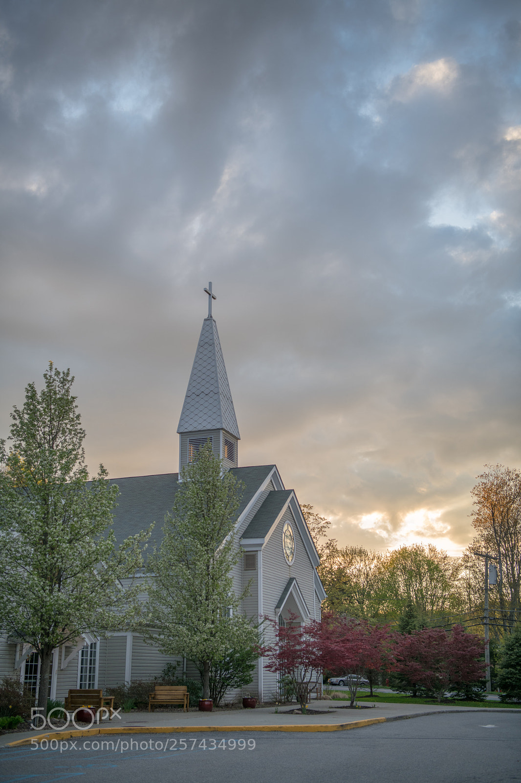 Nikon D850 sample photo. Evening church photography