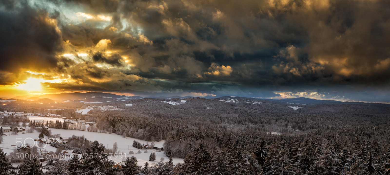 Canon EOS-1D Mark IV sample photo. Sunset in the bavarian photography
