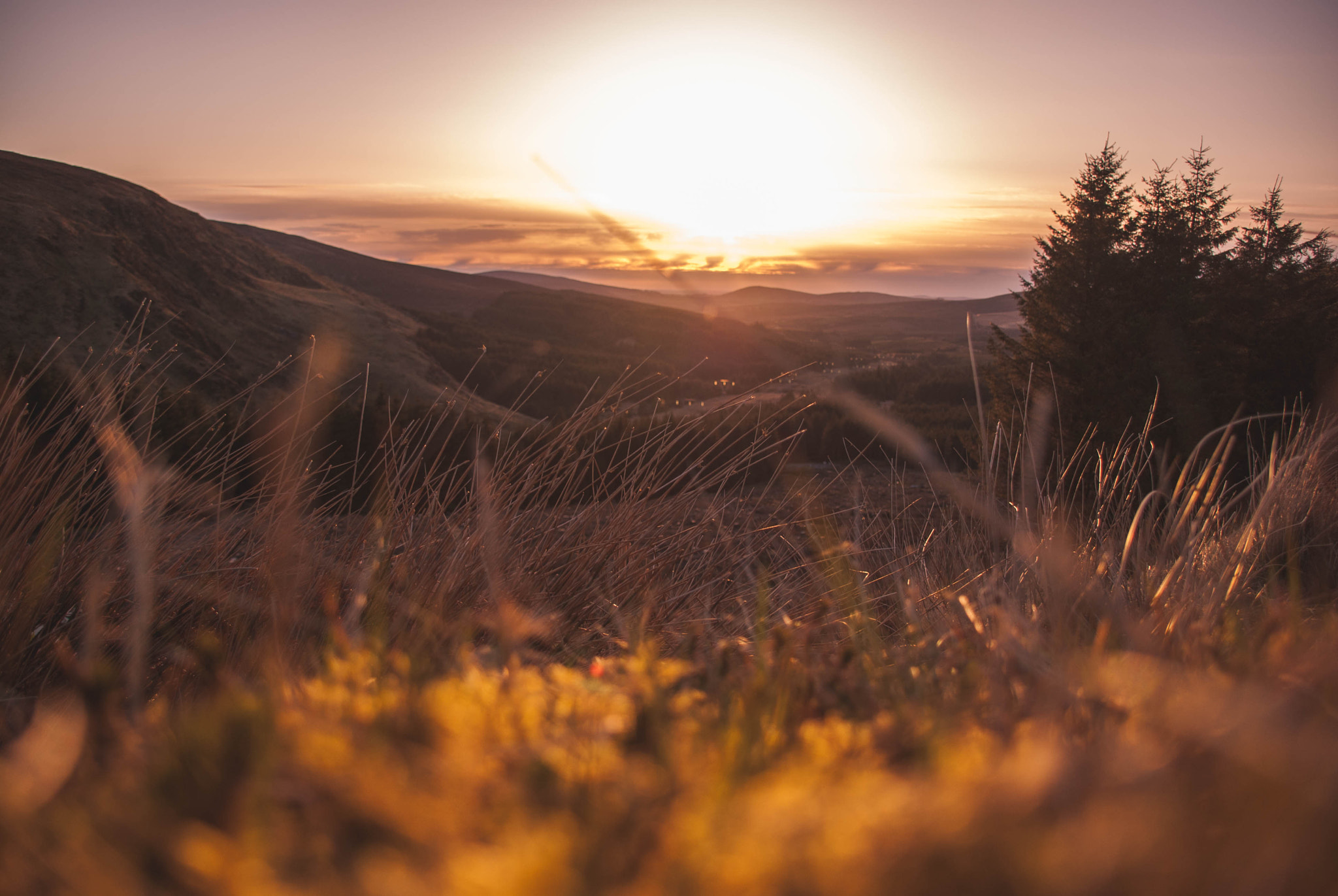 Sony Alpha DSLR-A330 sample photo. Wicklow sunset photography