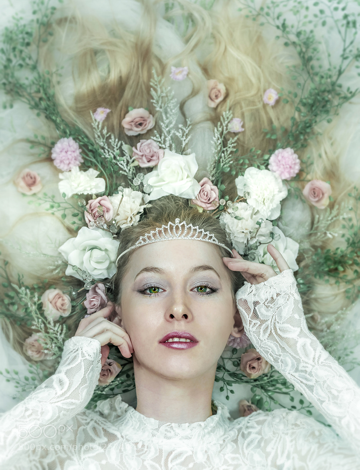 Canon EOS 6D sample photo. She wore flowers in photography