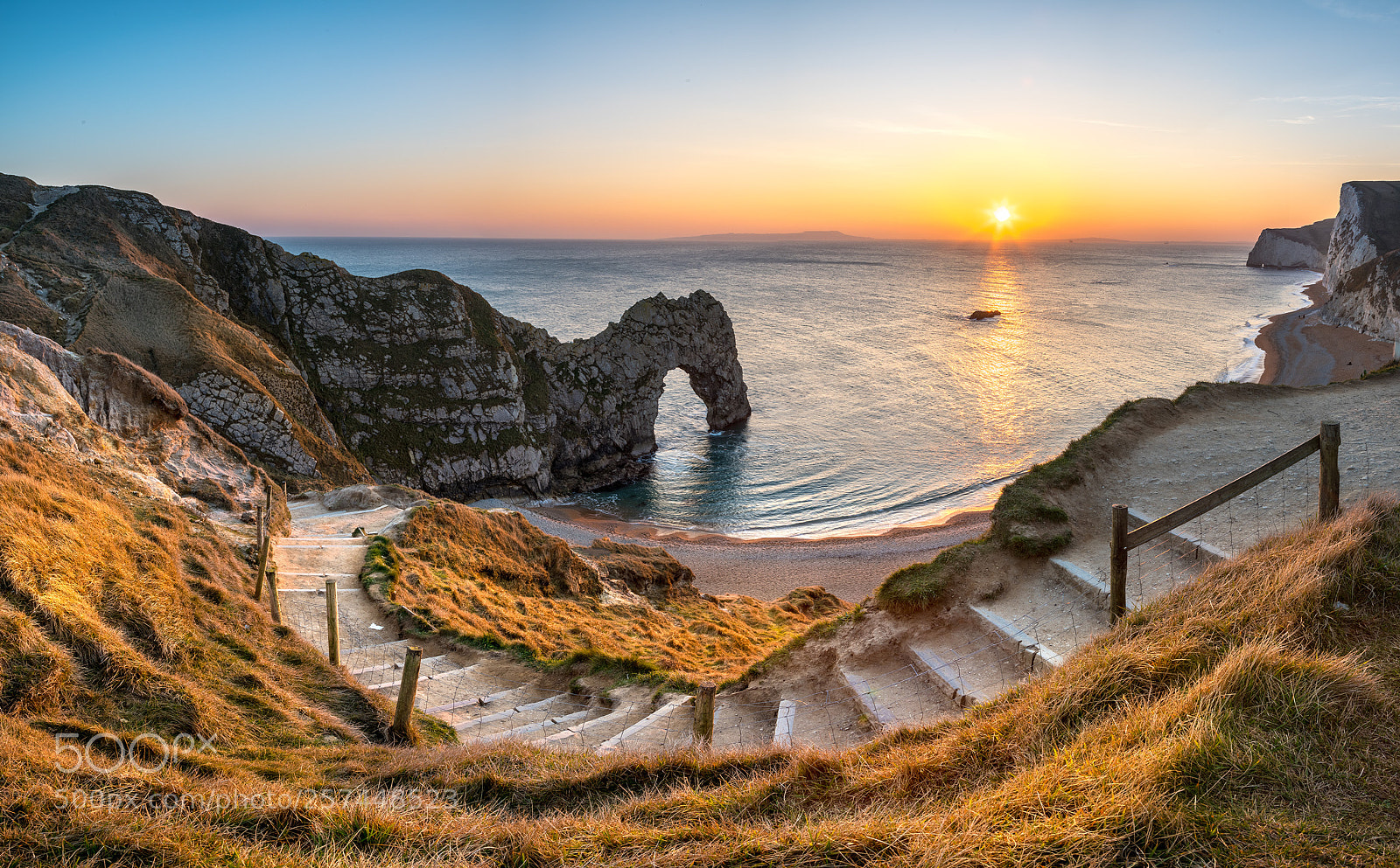 Sony a7R III sample photo. Durdle door at sunset photography