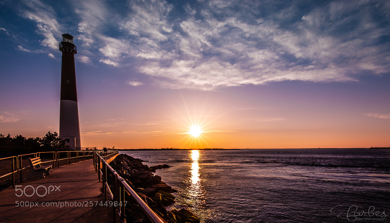 Canon EOS 6D sample photo. Sunset at barnegat lighthouse photography