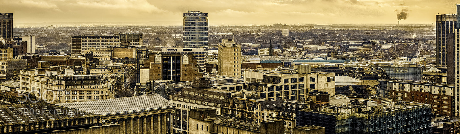 Fujifilm X-T10 sample photo. Birmingham skyline photography