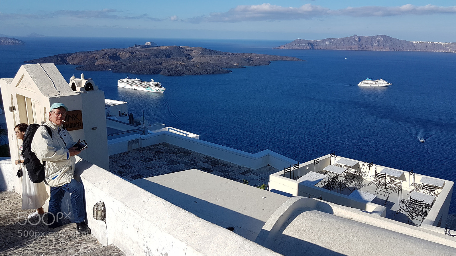 Samsung Galaxy S7 Edge sample photo. Santorini photography