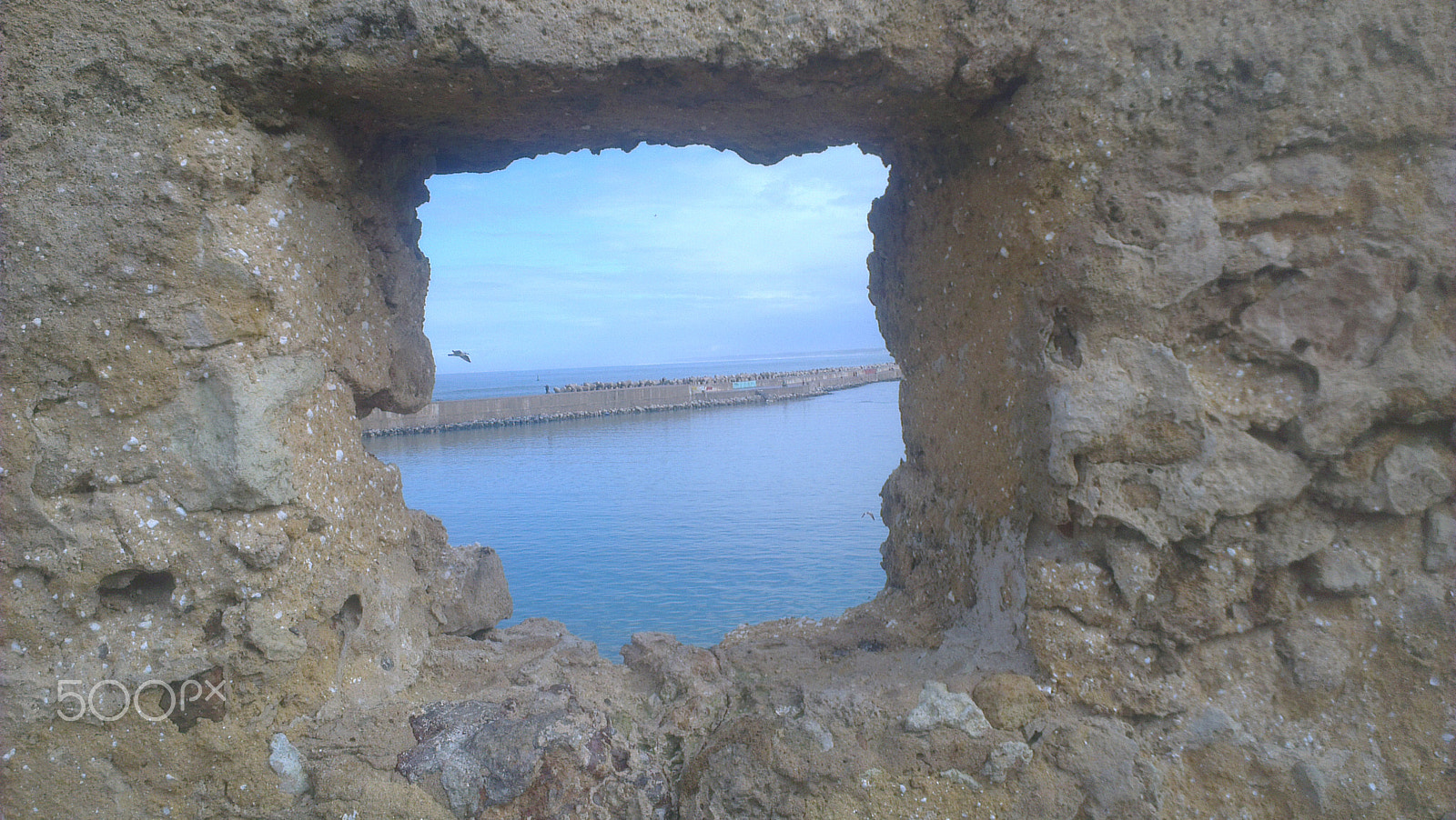 HTC ONE X sample photo. Window to the sea photography