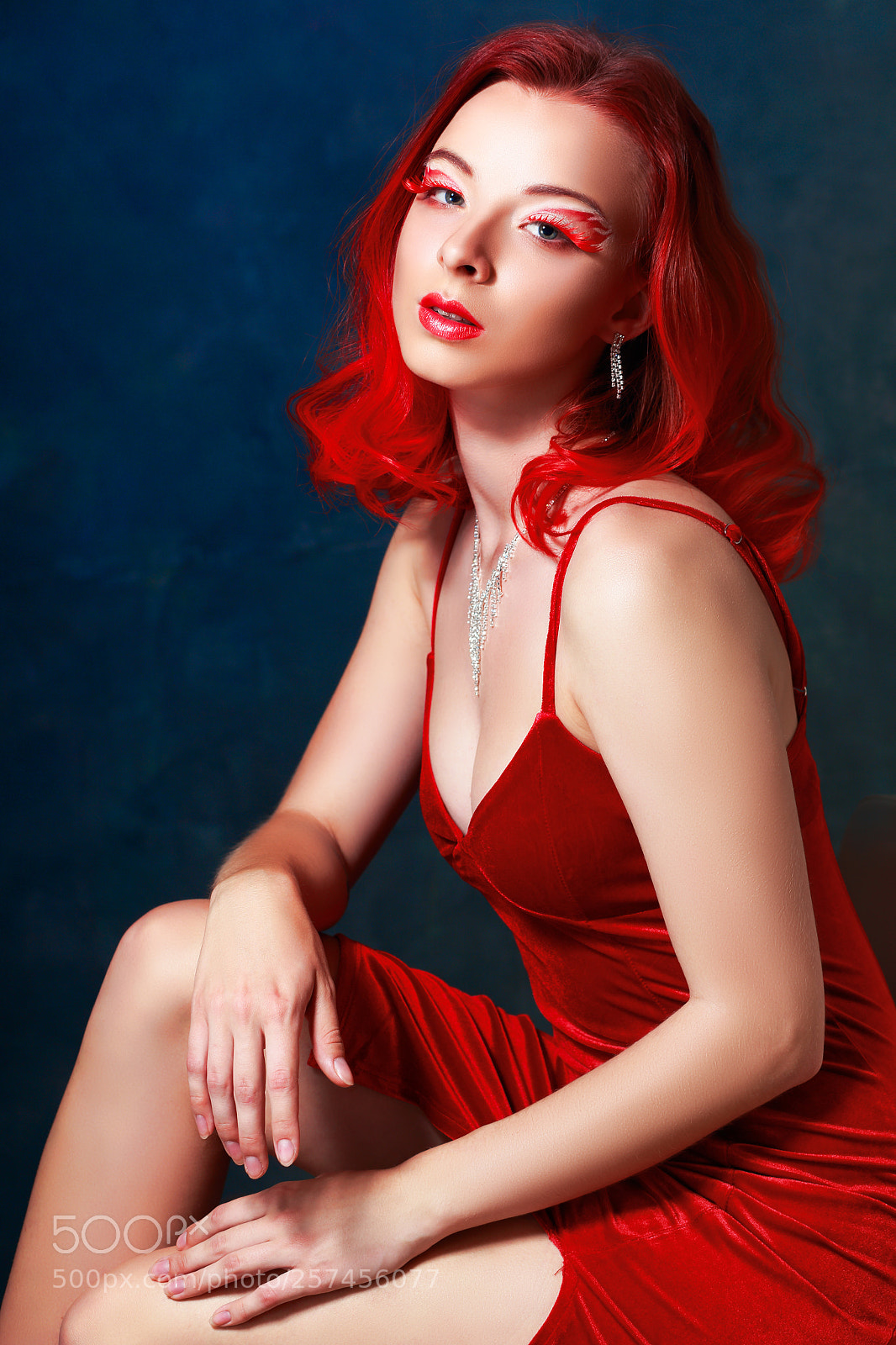 Canon EOS 6D sample photo. Red lady photography