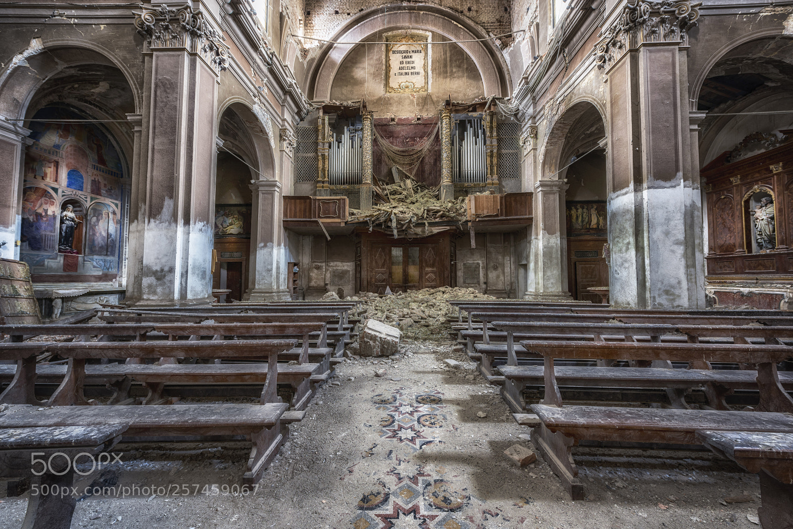Nikon D810 sample photo. Collapsed after the earthquake photography