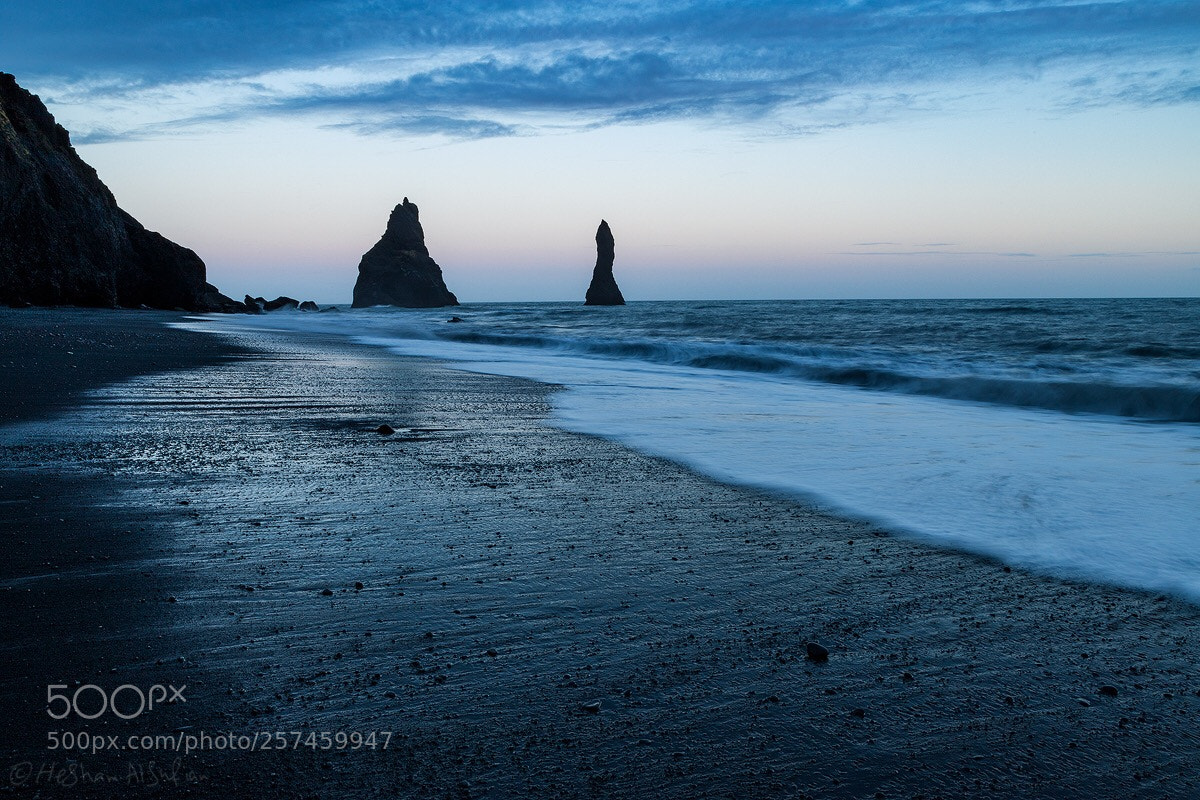 Canon EOS 6D Mark II sample photo. The black beach  photography