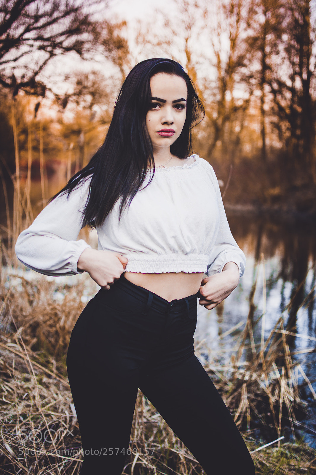 Nikon D7200 sample photo. River and sunset portrait photography