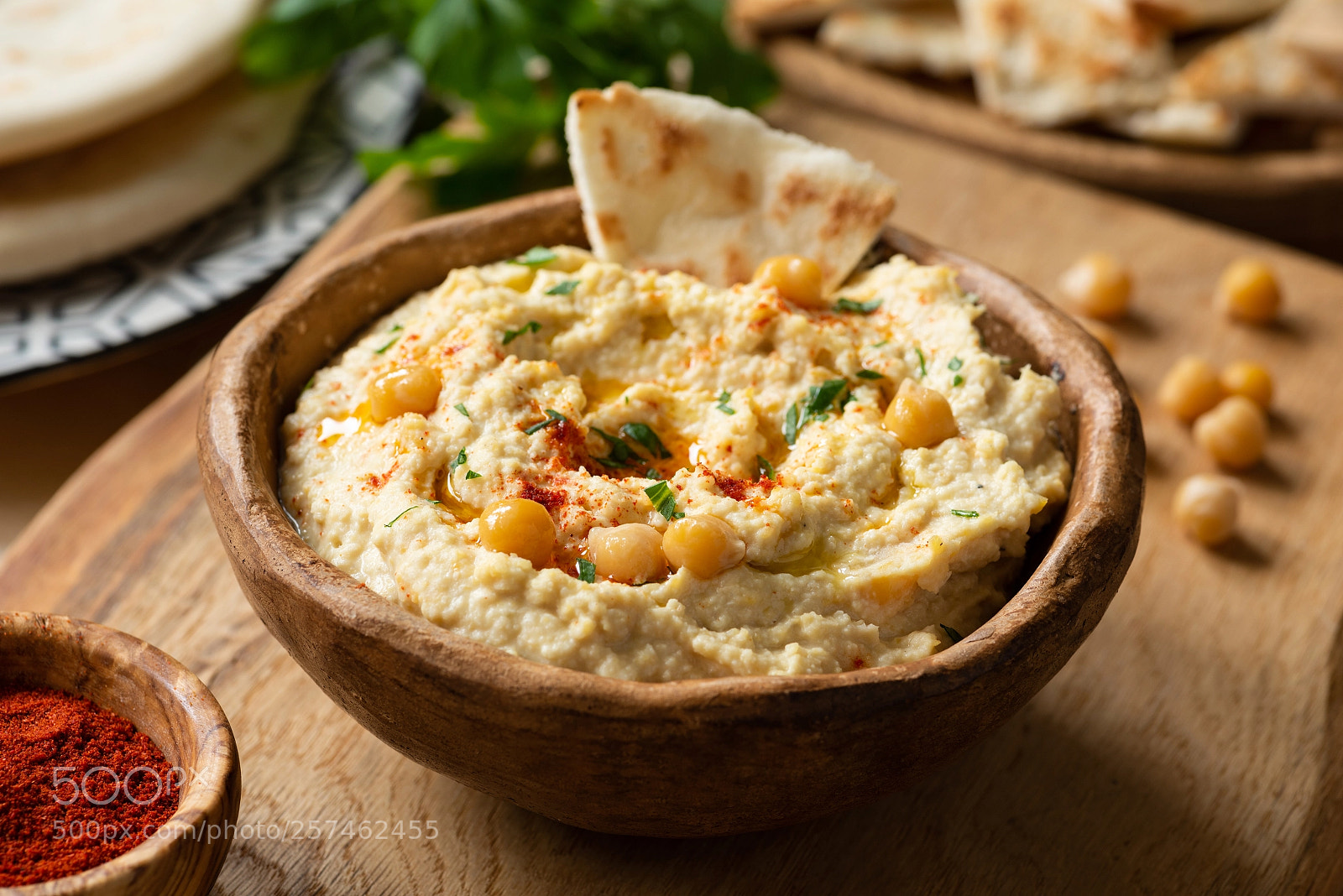 Nikon D810 sample photo. Homemade chickpea hummus bowl photography