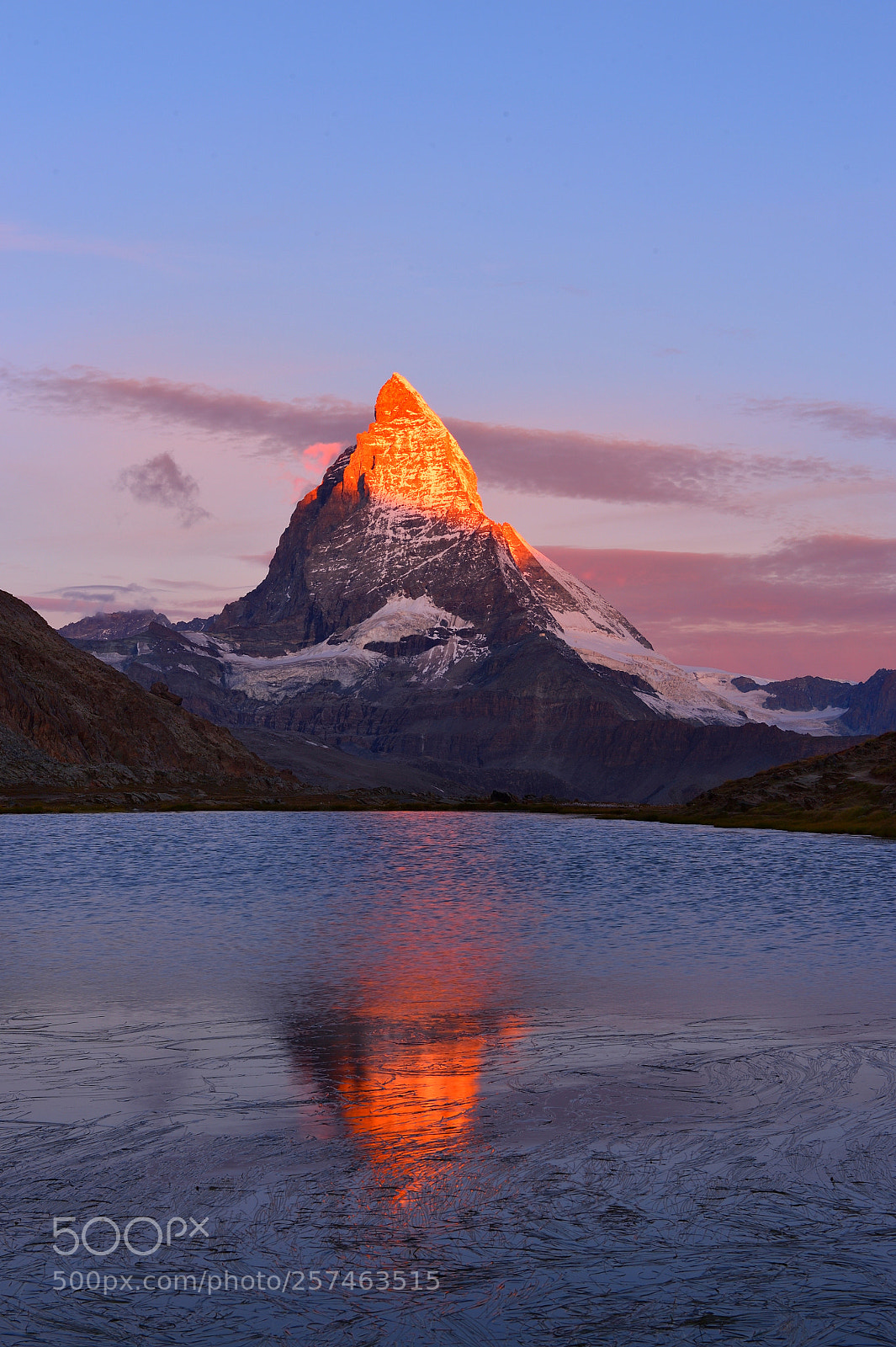 Nikon D4S sample photo. Sunrise at riffelsee photography