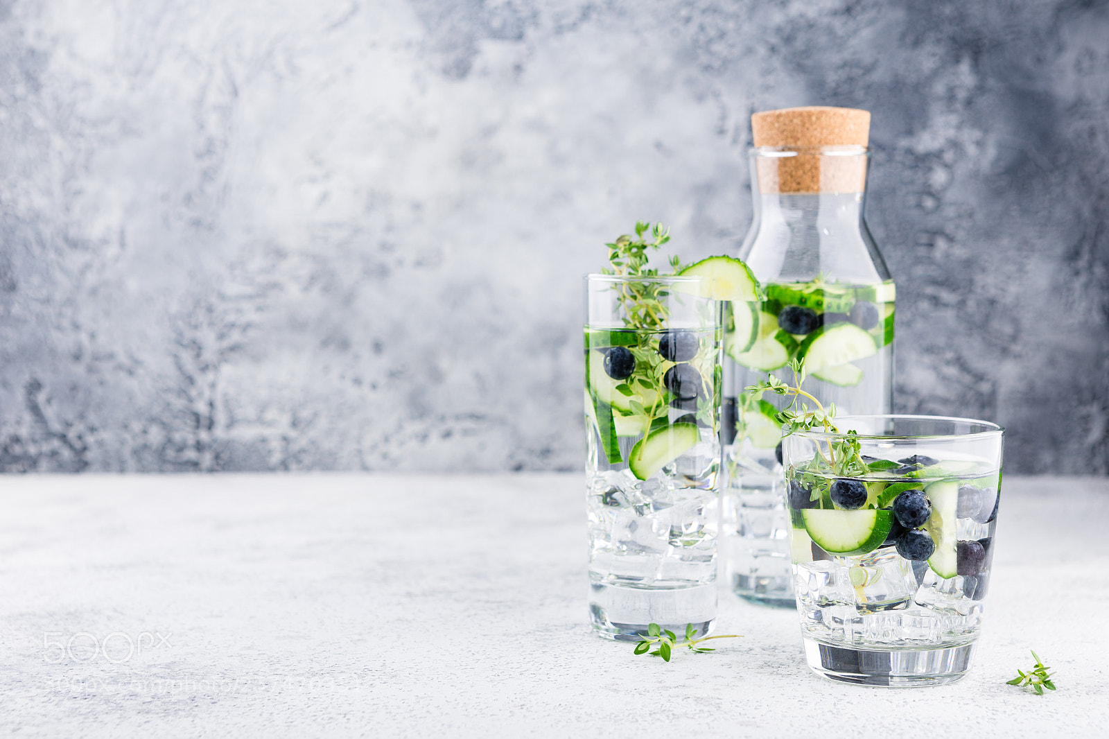 Canon EOS 6D sample photo. Detox water with blueberry photography