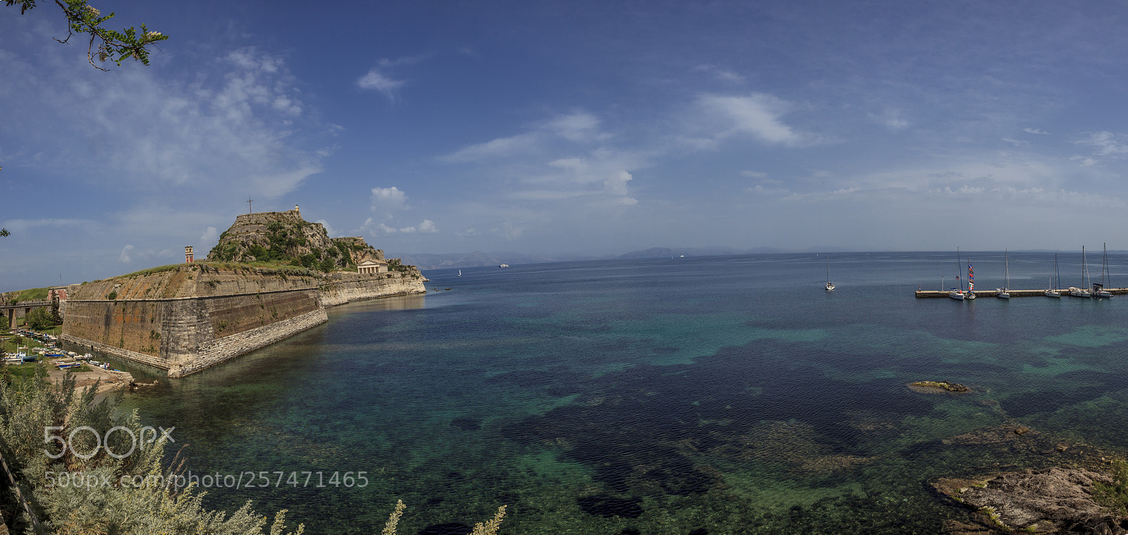 Canon EOS 5D Mark II sample photo. Citadel of corfu photography