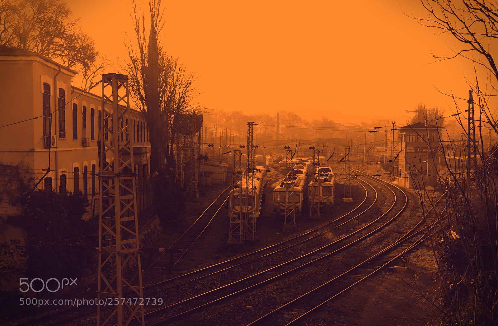 Canon EOS 60D sample photo. Sepia railway photography