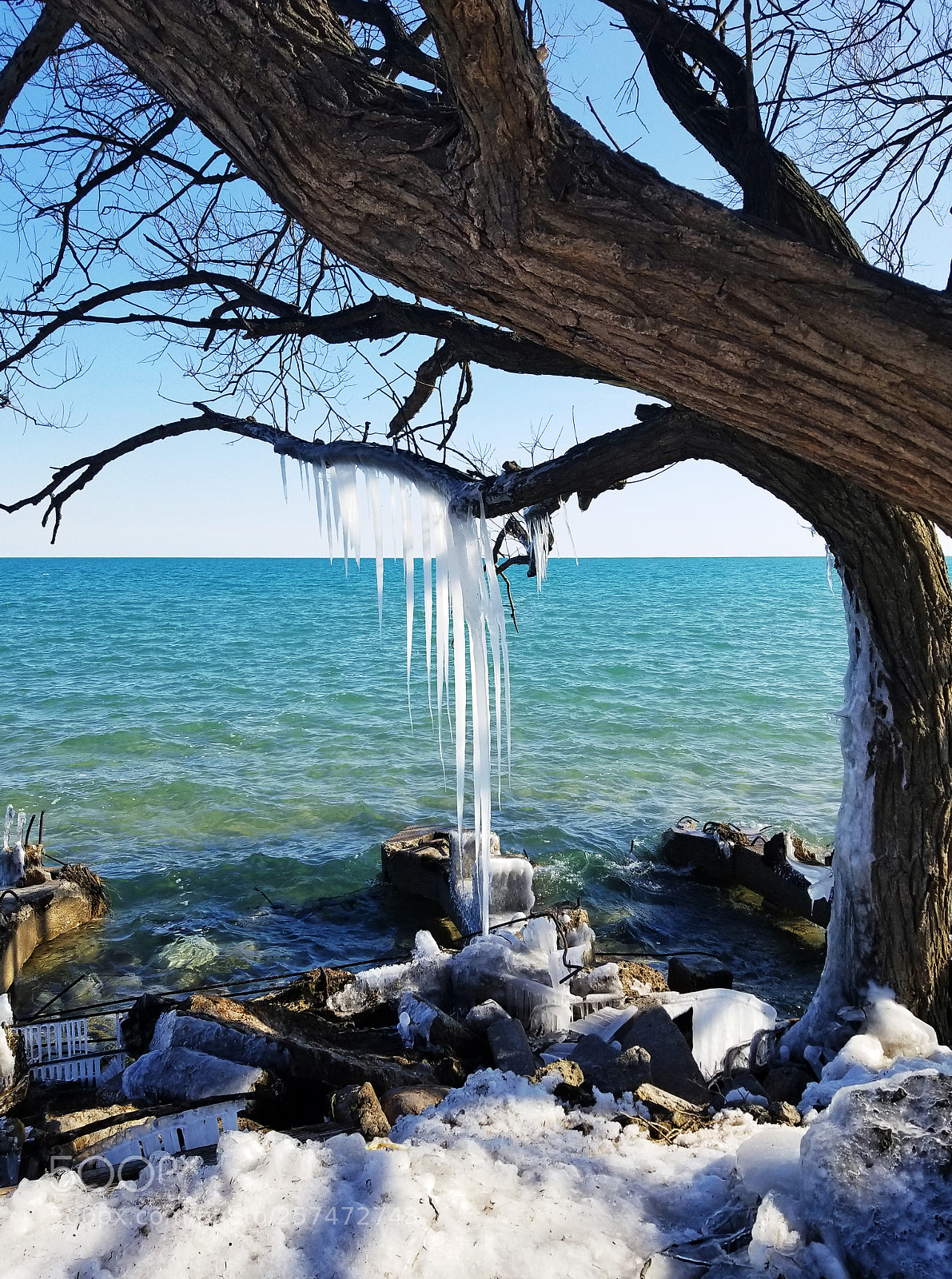 Samsung Galaxy S8 sample photo. Icy view photography