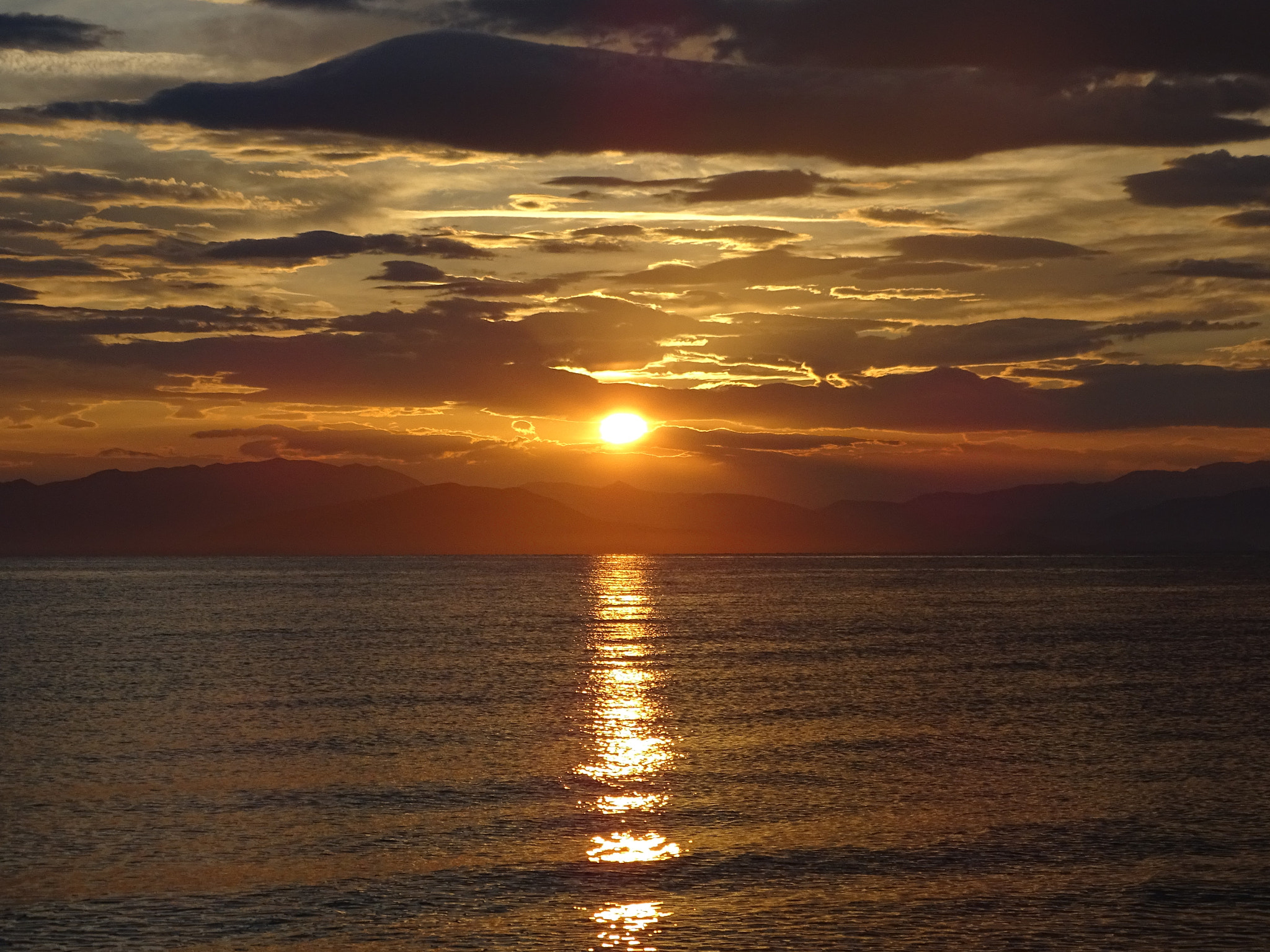 Sony Cyber-shot DSC-HX350 sample photo. Sunrise over the ionian sea photography