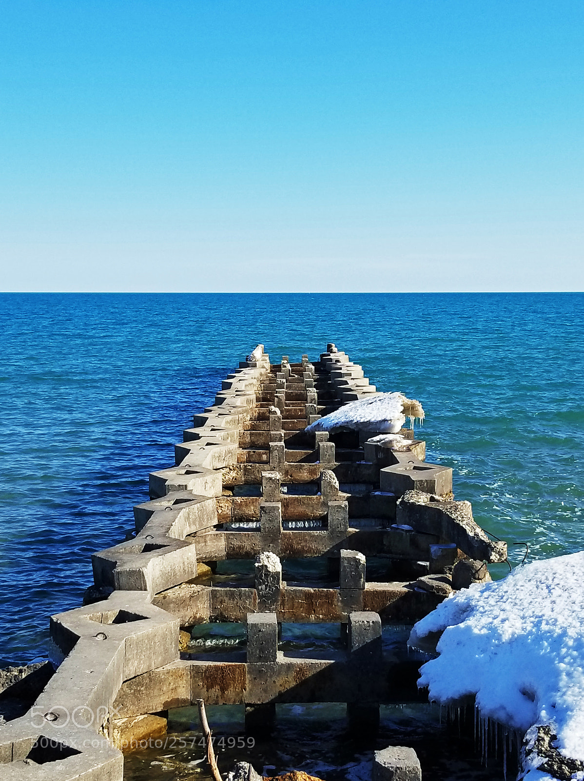Samsung Galaxy S8 sample photo. Cement dock blues photography