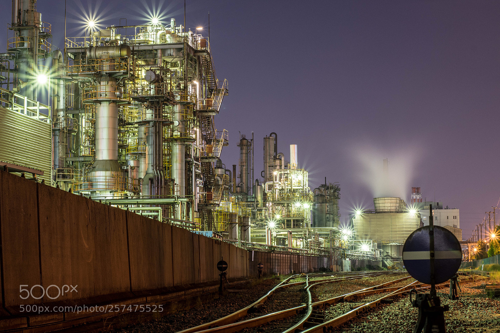 Nikon D7500 sample photo. Factory night view in photography
