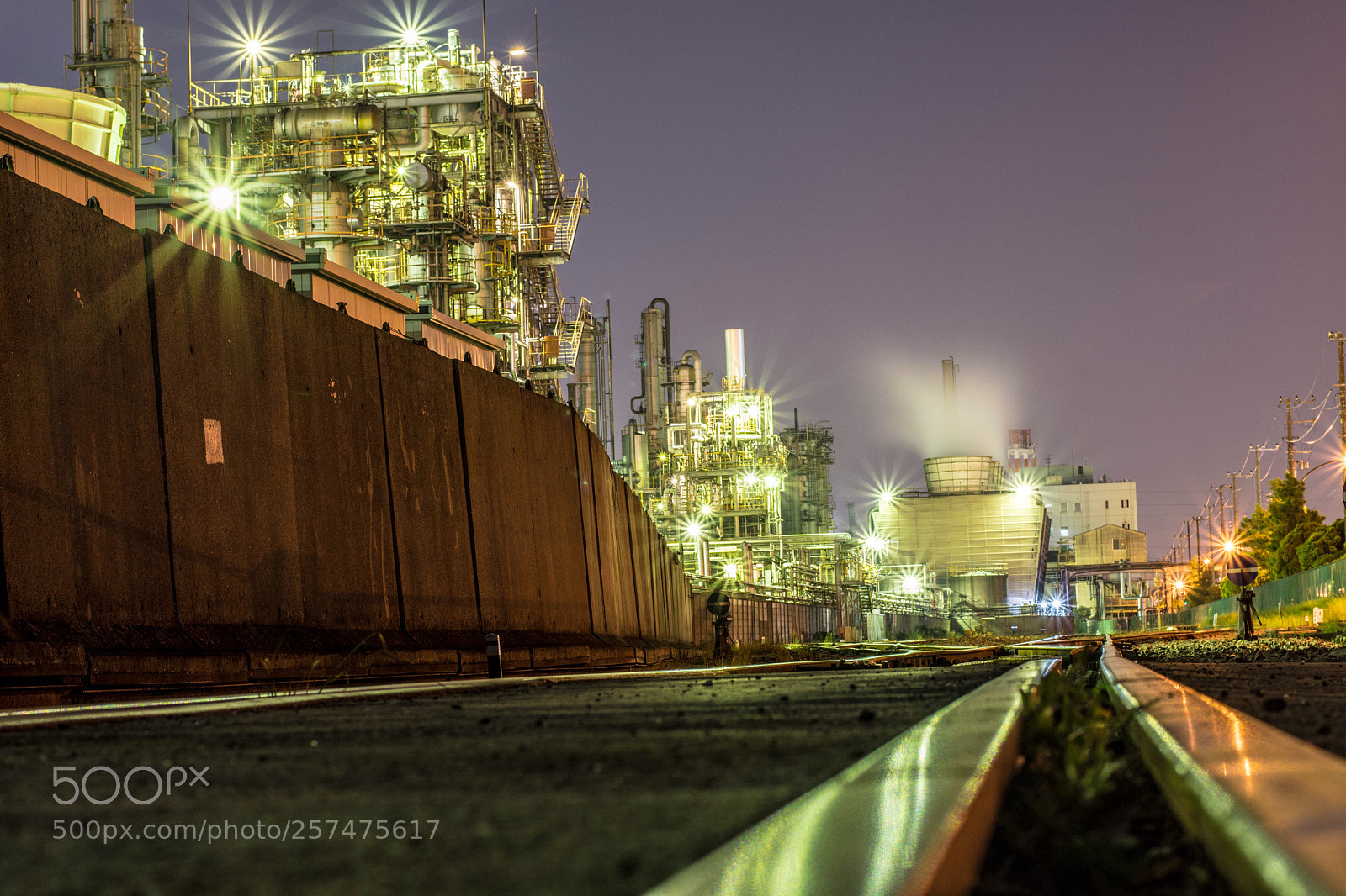 Nikon D7500 sample photo. Factory night view in photography