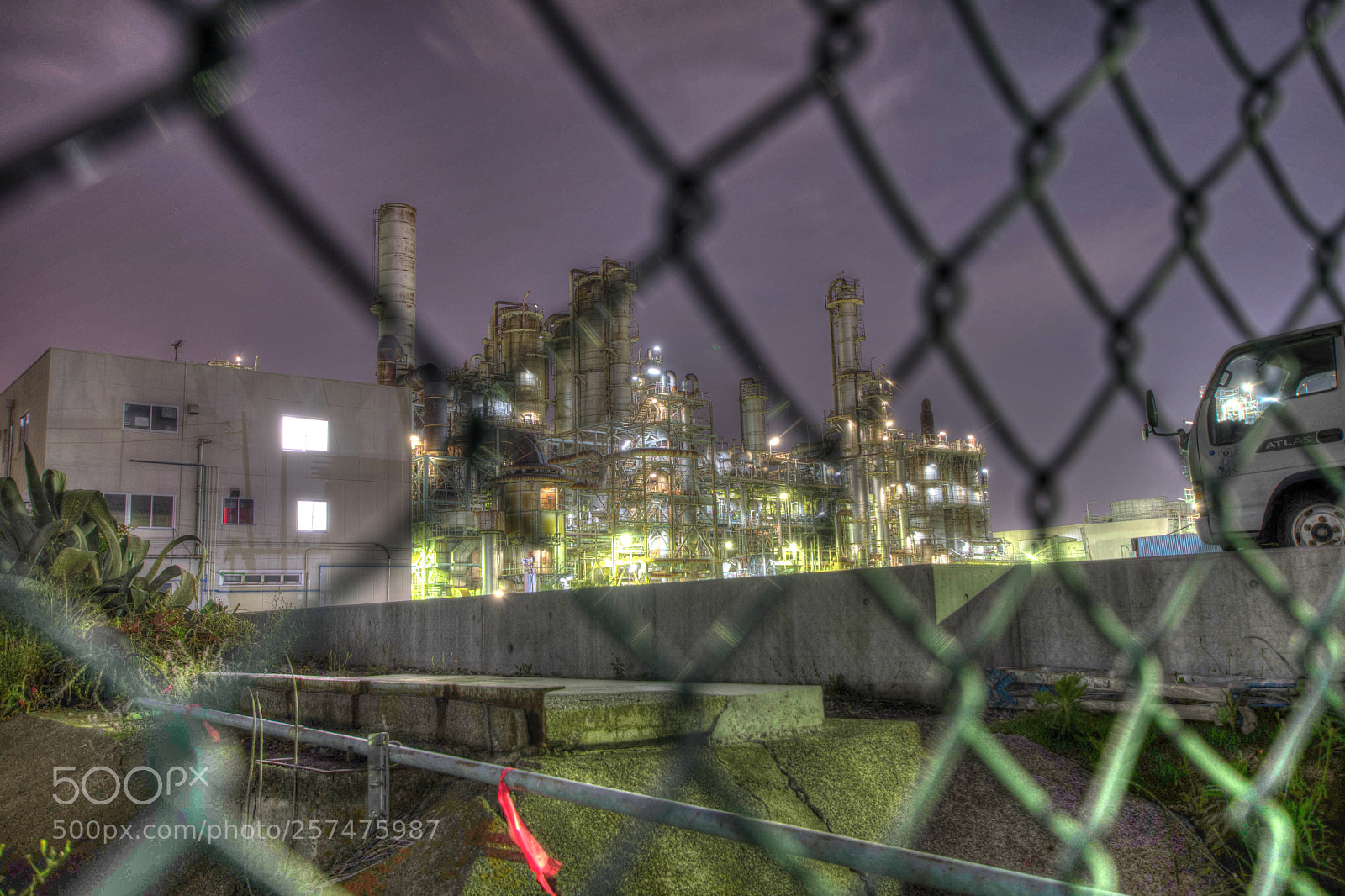 Nikon D7500 sample photo. Factory night view in photography