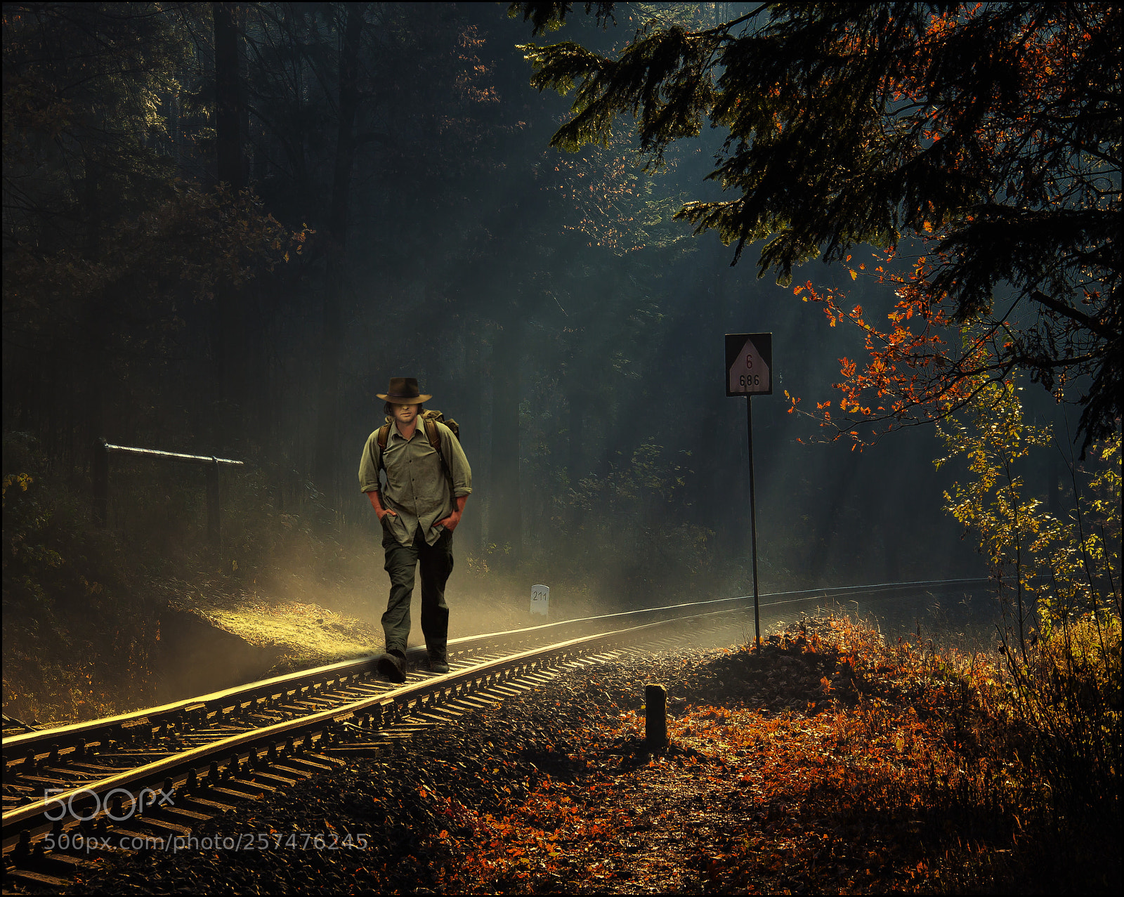 Canon EOS 500D (EOS Rebel T1i / EOS Kiss X3) sample photo. Morning on rails photography