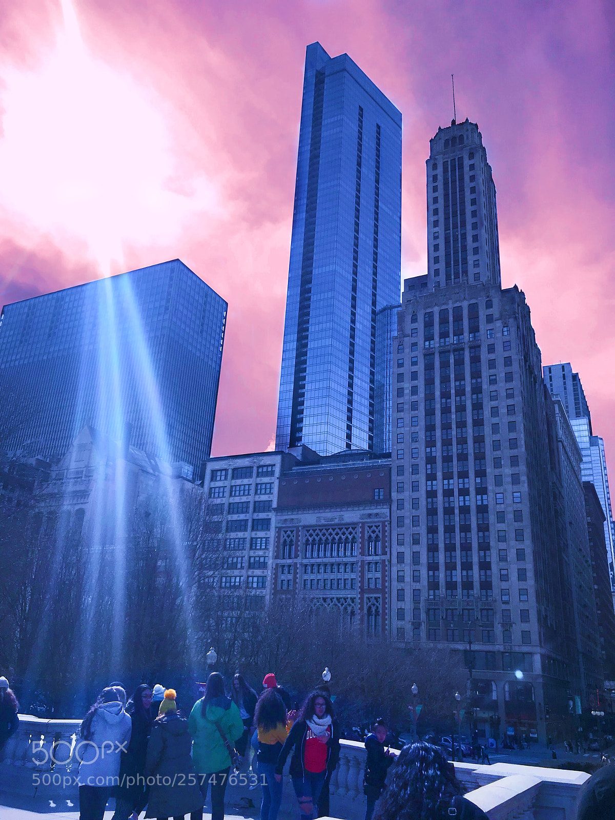 Apple iPhone 7 Plus sample photo. Chicago buildings in a photography