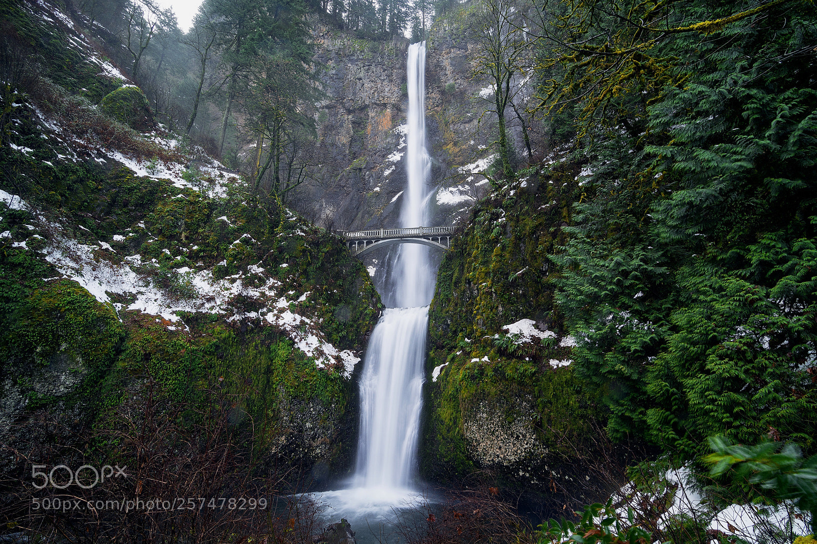 Nikon D7100 sample photo. Multnomah falls photography