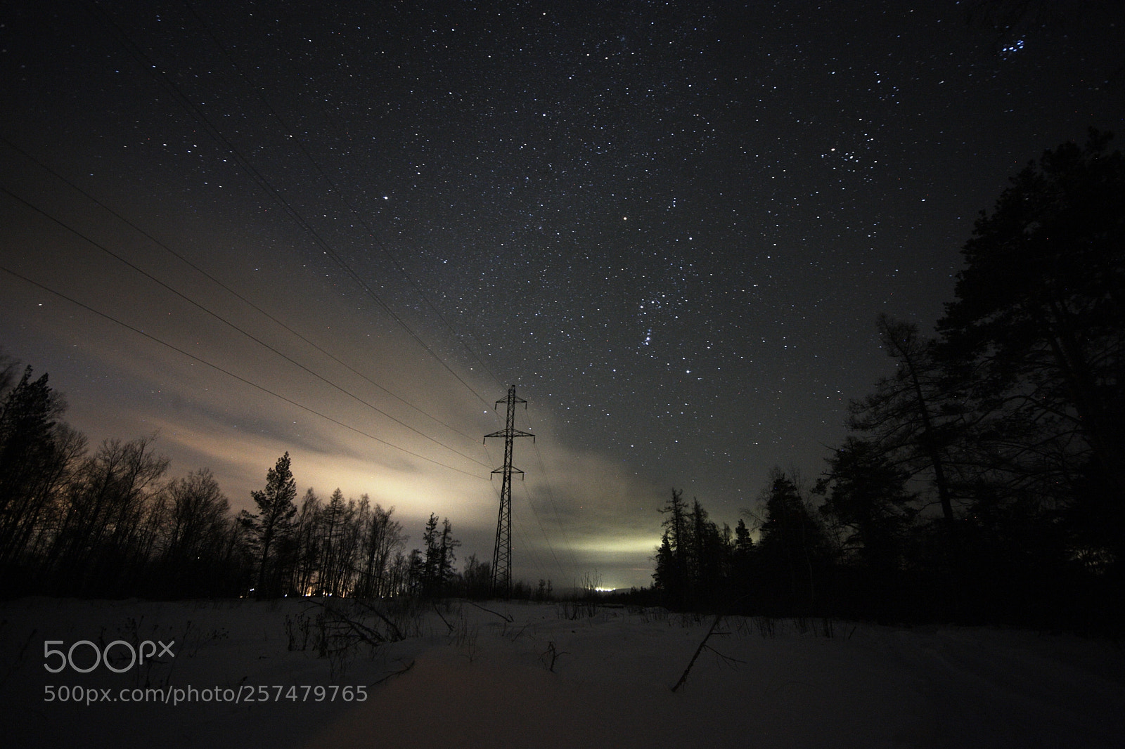 Canon EOS 5D Mark II sample photo. Winter night sky photography