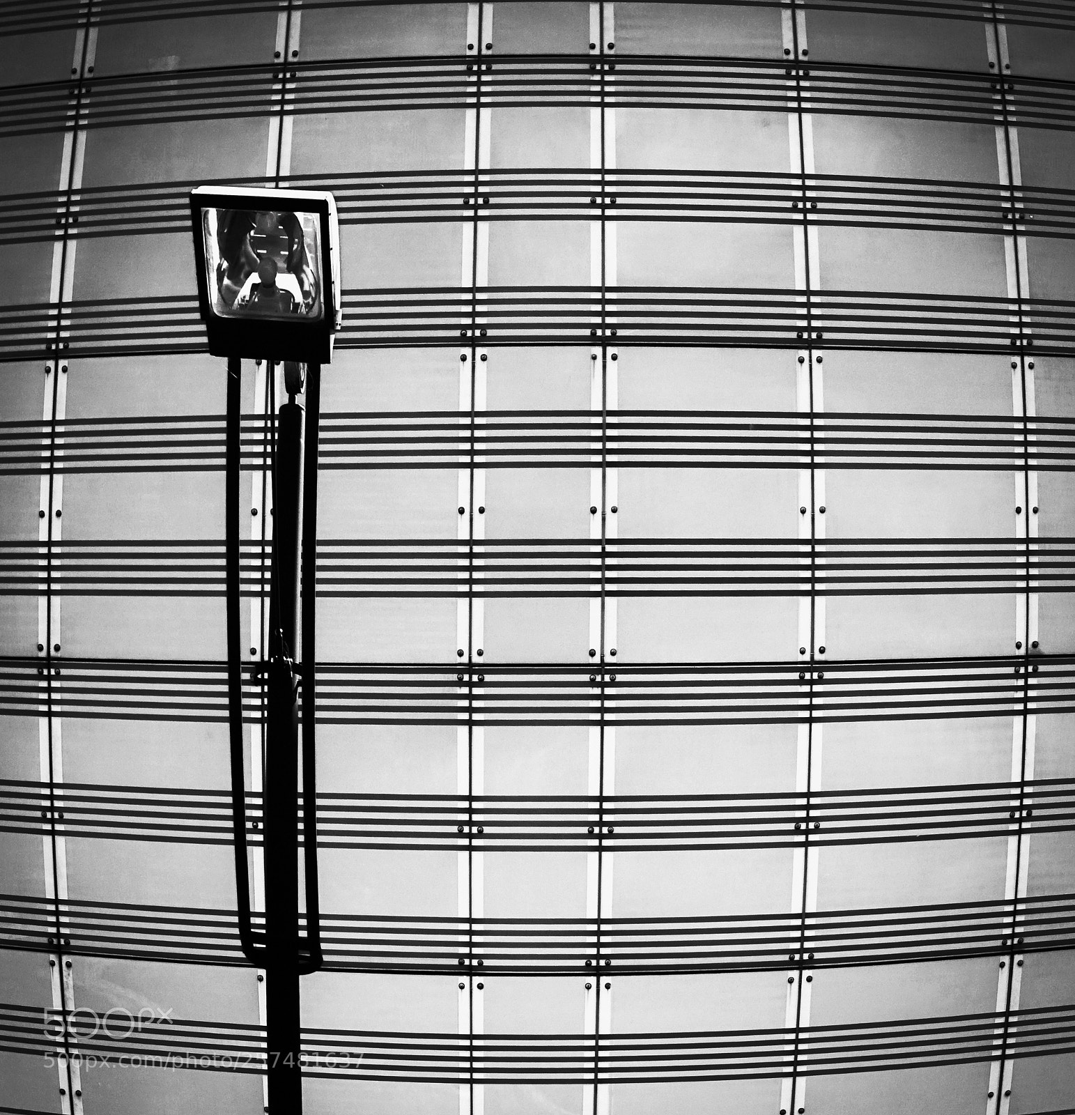 Sony Cyber-shot DSC-RX10 sample photo. Lamp with stripes and photography