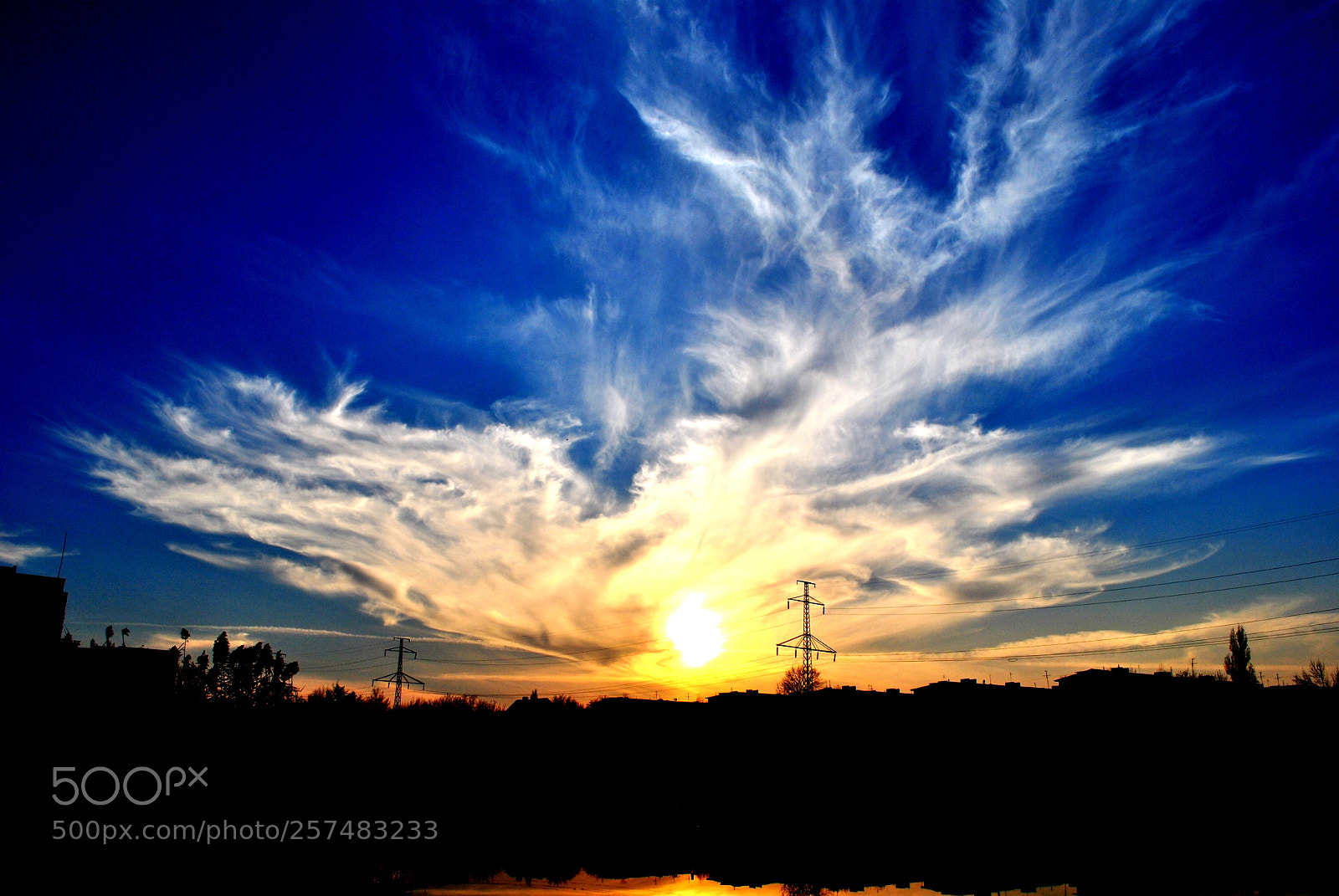 Nikon D3000 sample photo. Закат над Лиманским озером/sunset over lake lima photography